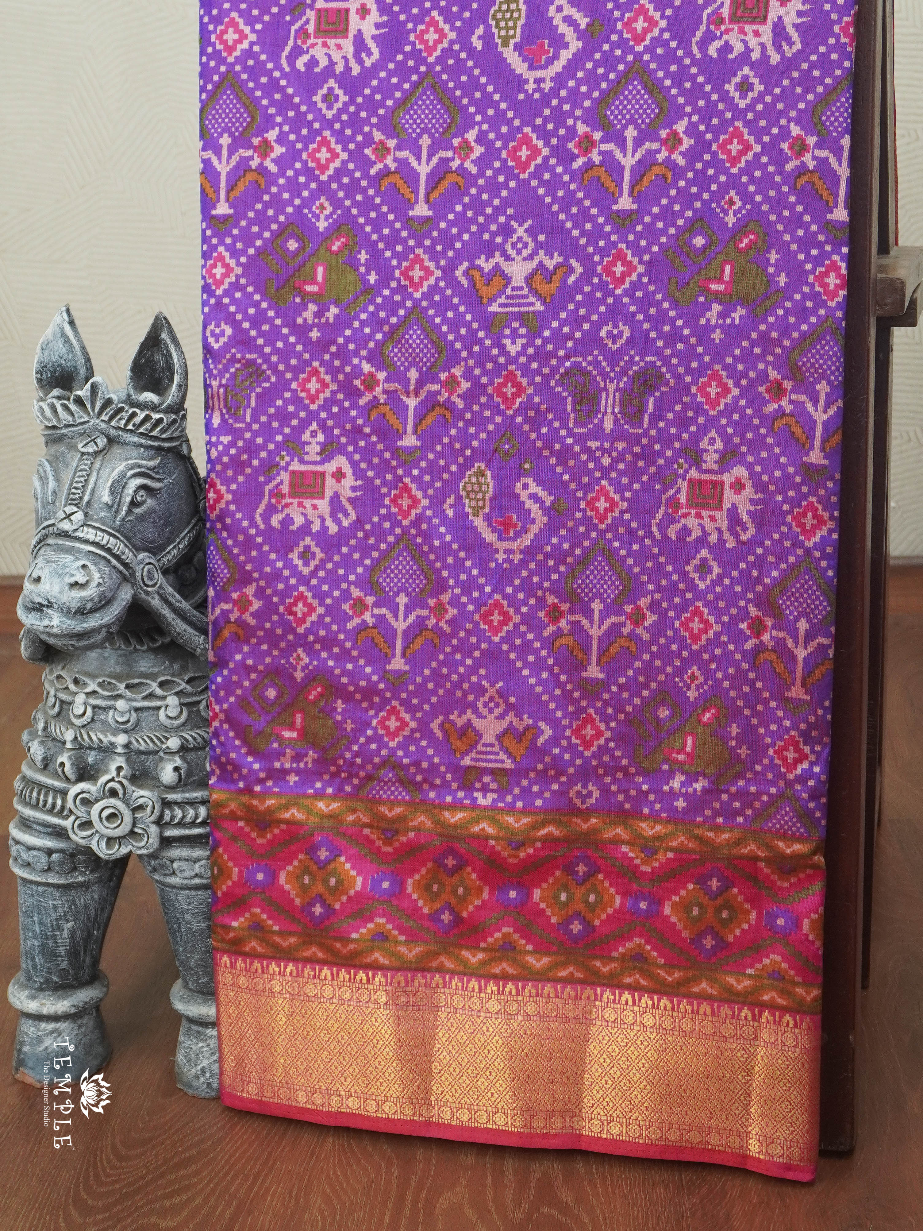 Printed Patola Silk Saree | TTDS2858