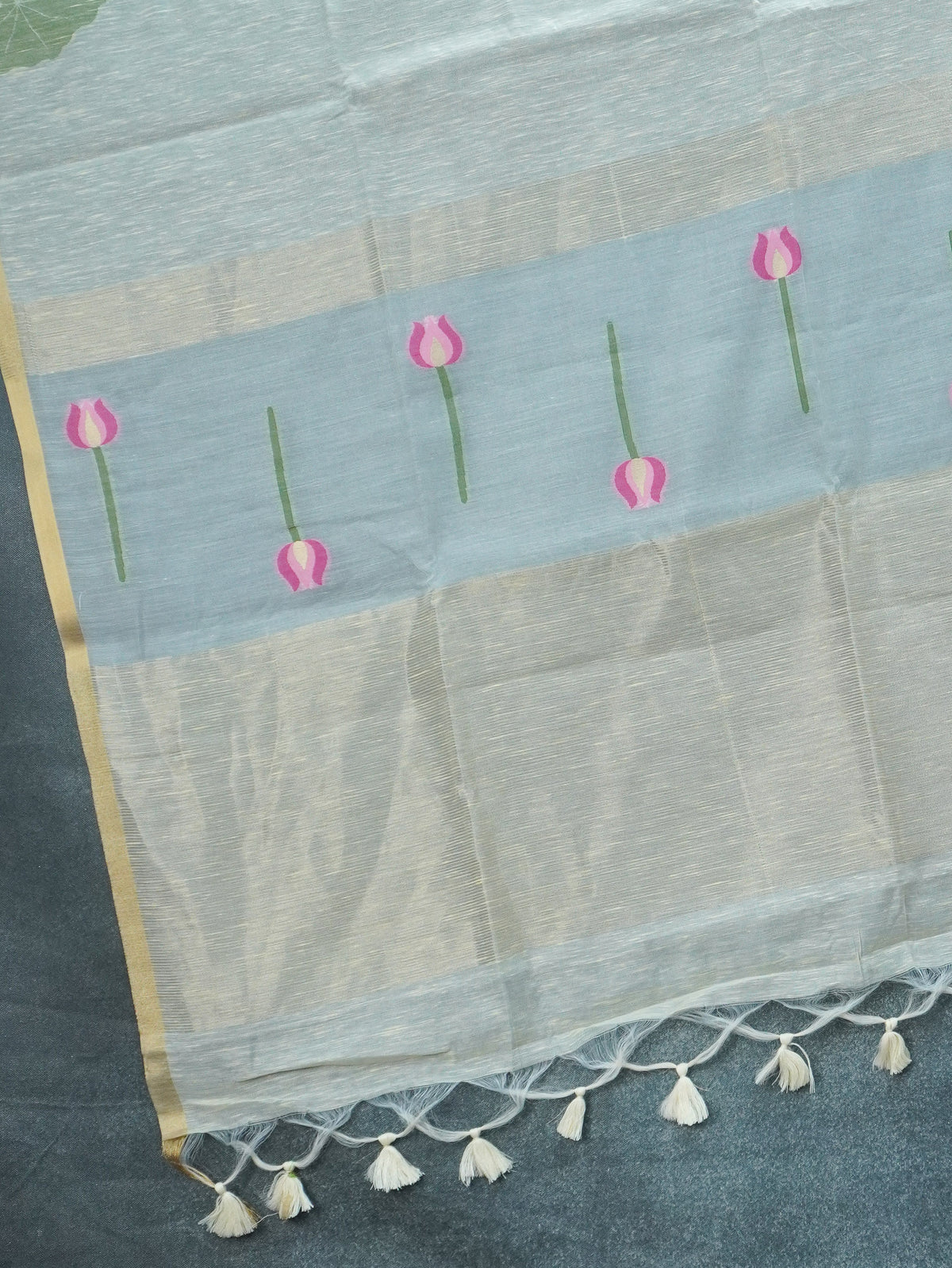 Linen Cotton Saree | TTDS3686