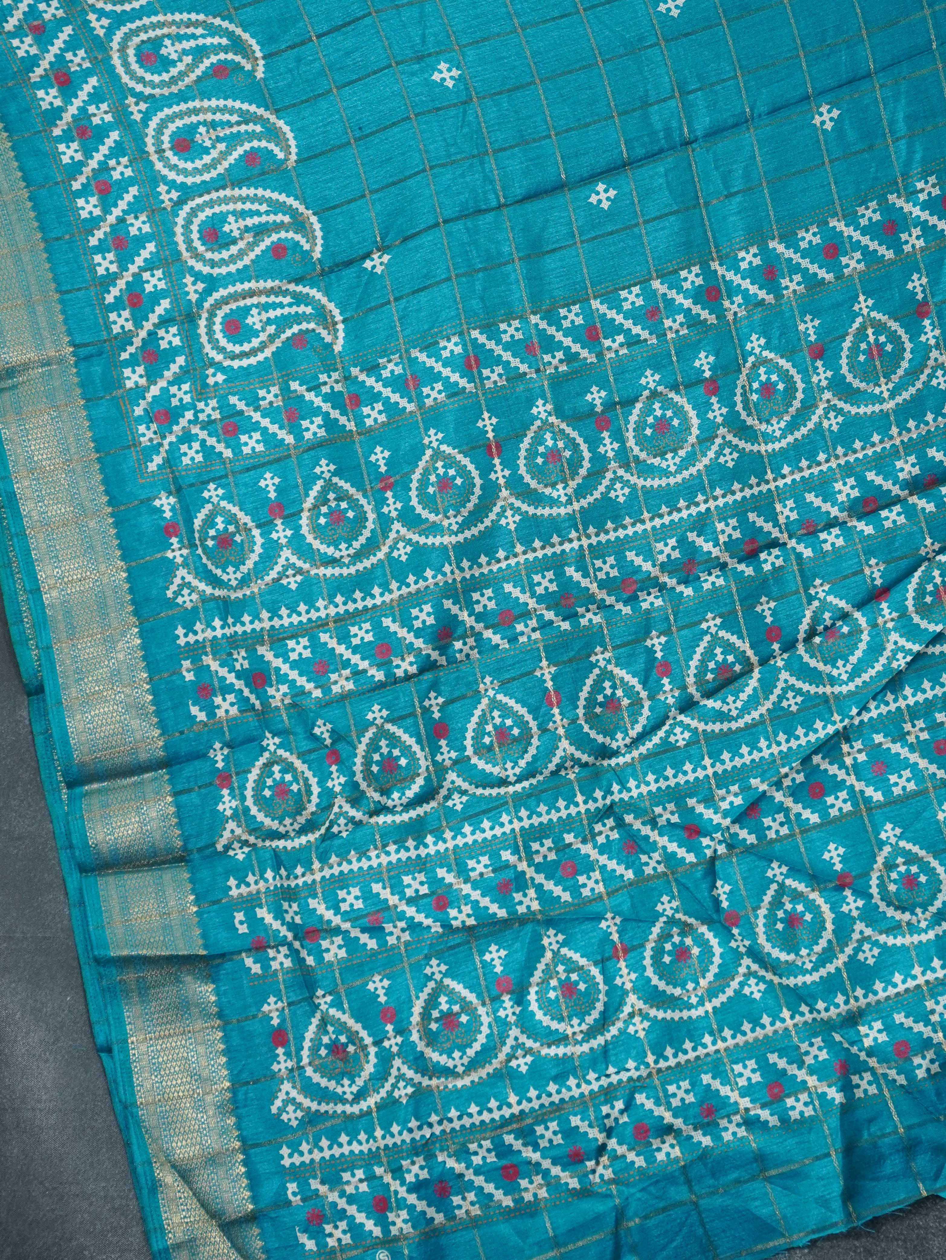 Printed Dola Saree | TTDS3326