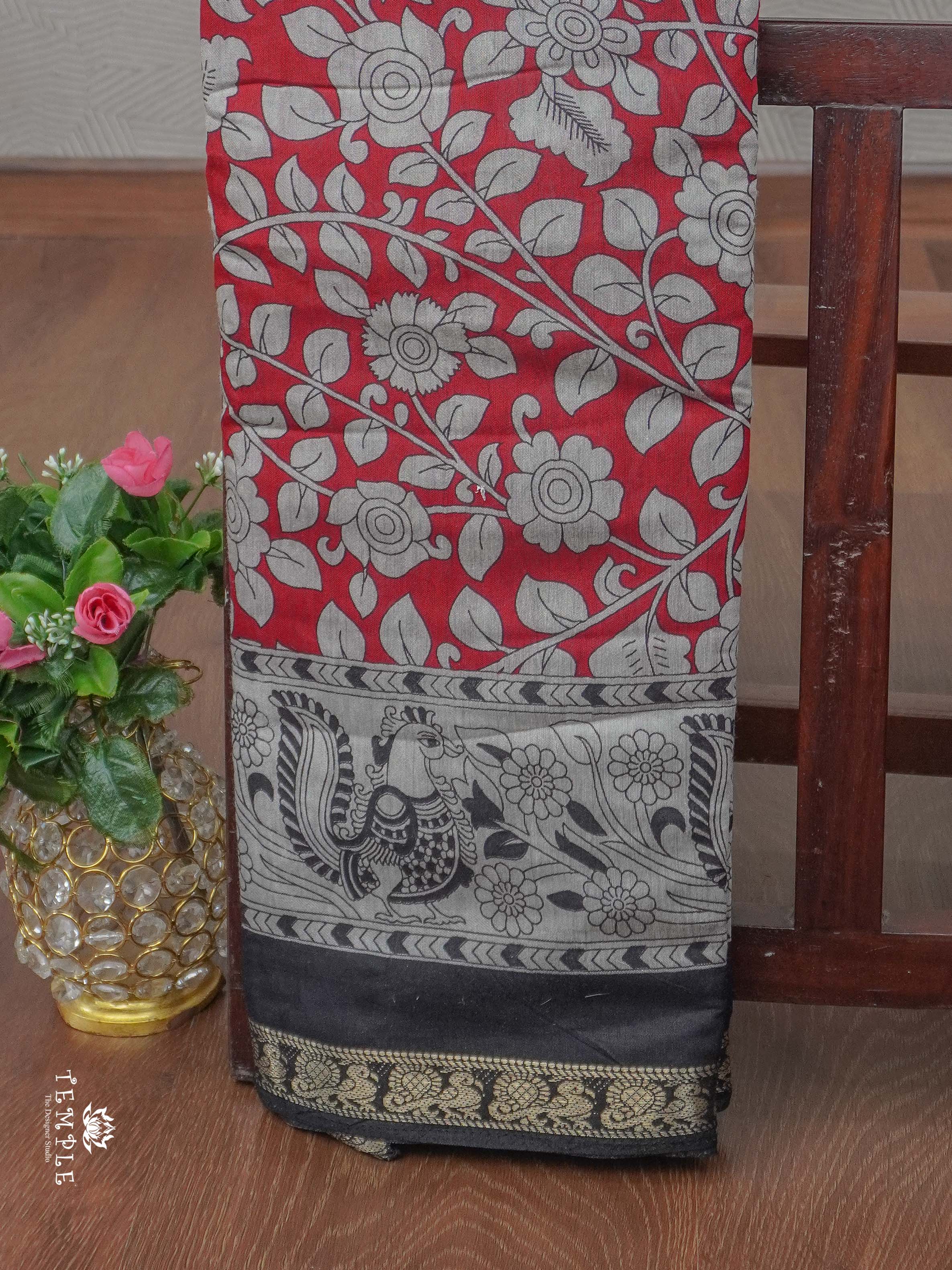 Mangalagiri Cotton Saree with Floral Designs | TTDS2362