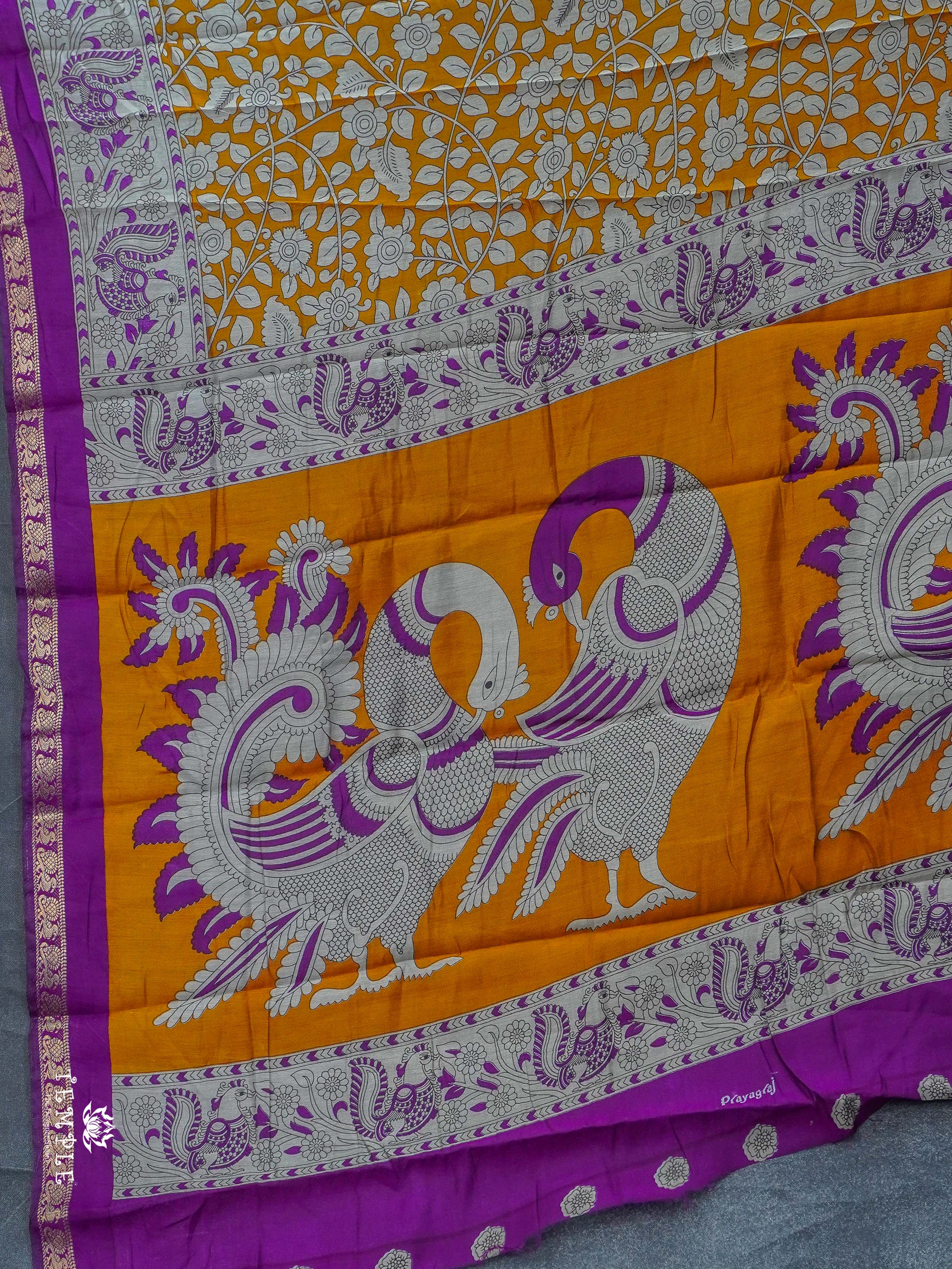 Mangalagiri Cotton Saree with Floral Designs | TTDS2362
