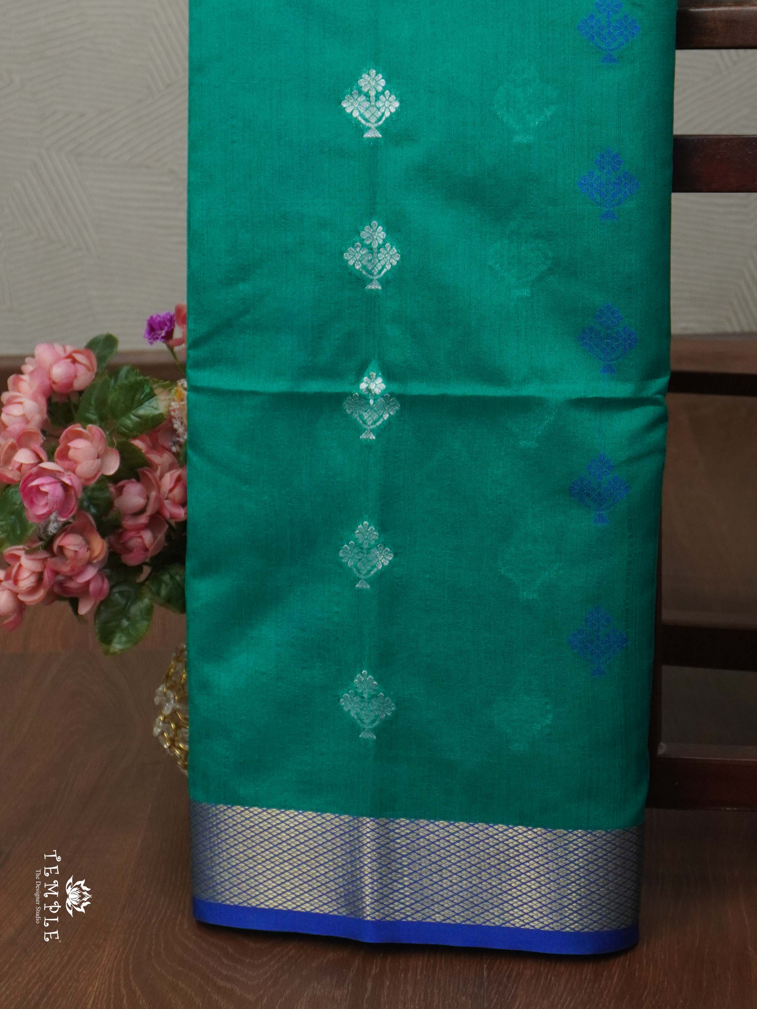 Raw Silk Saree with Zari Woven Pattern| TTDS1892