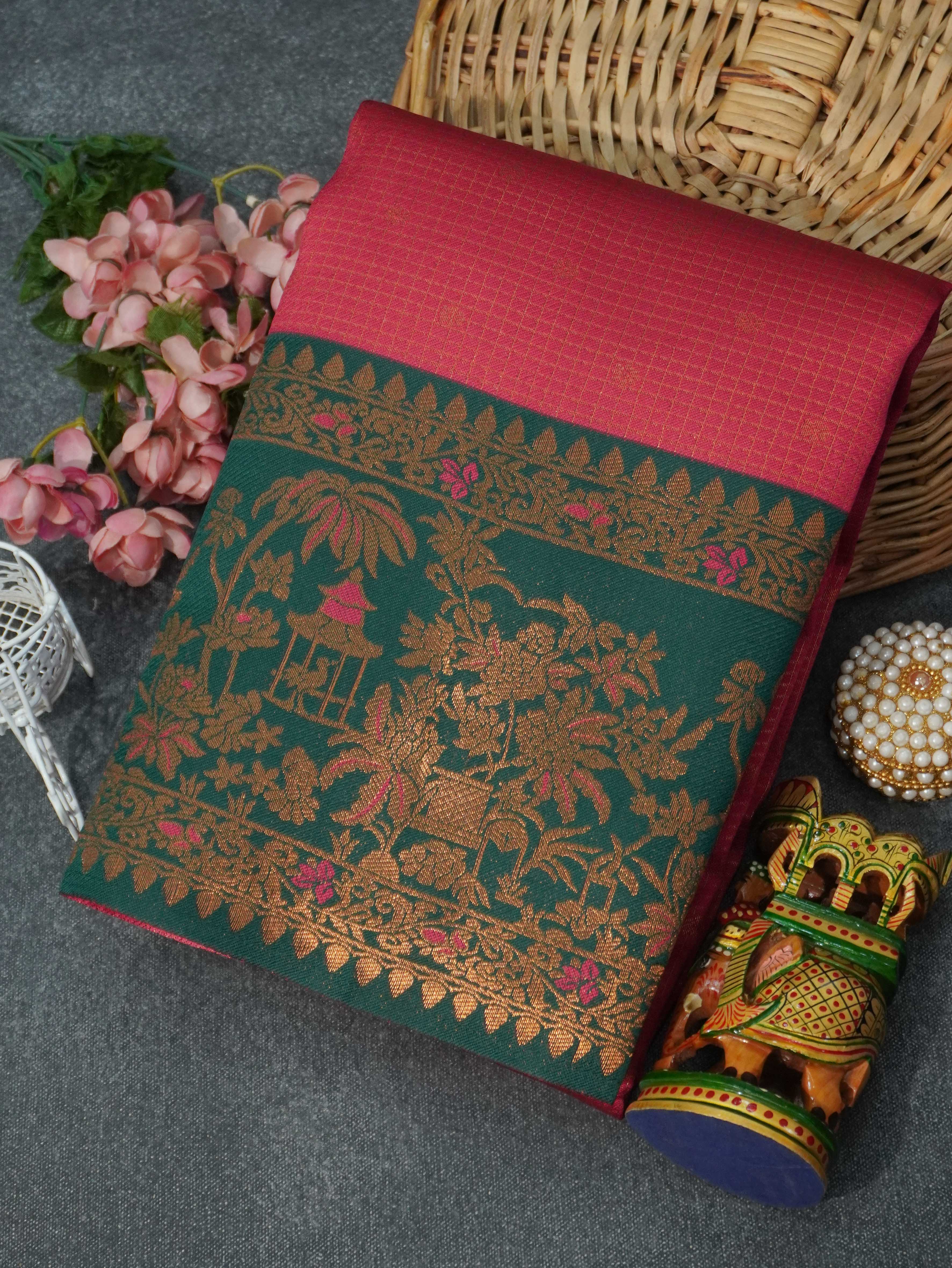 Semi Silk Saree | TTDS3296