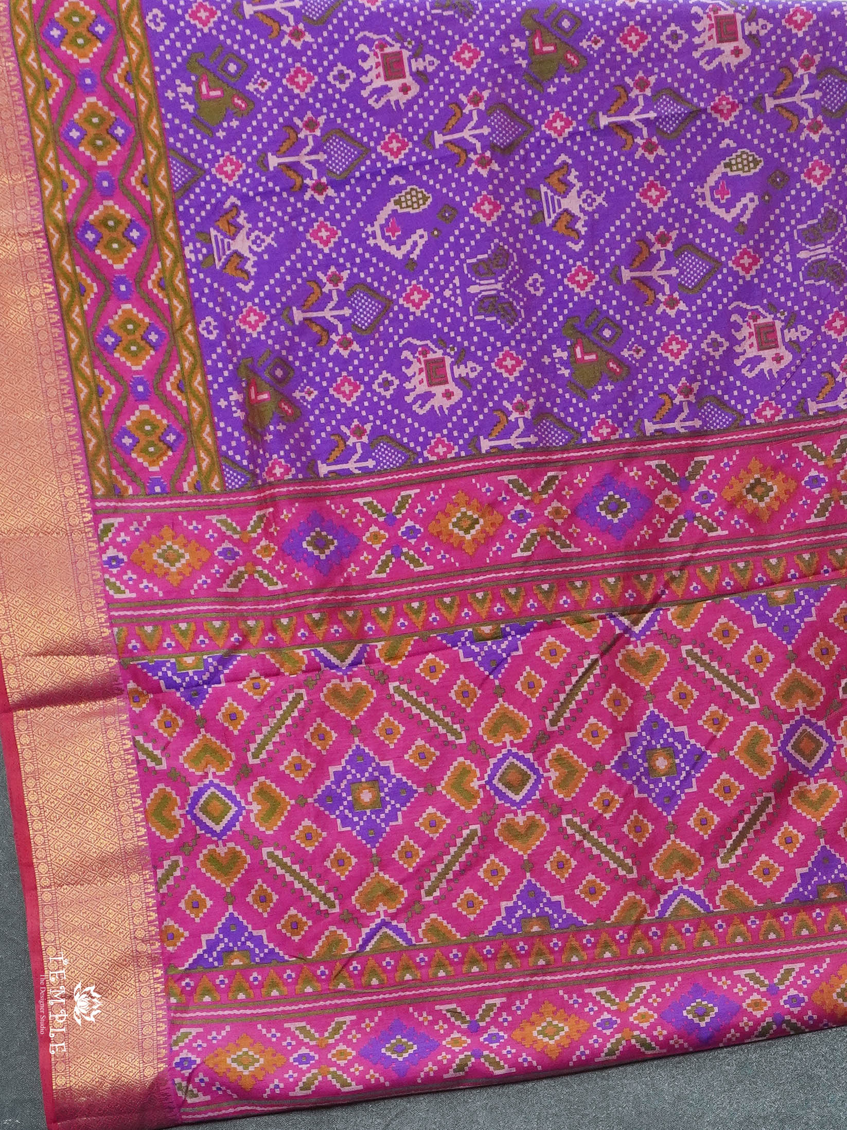 Printed Patola Silk Saree | TTDS2858