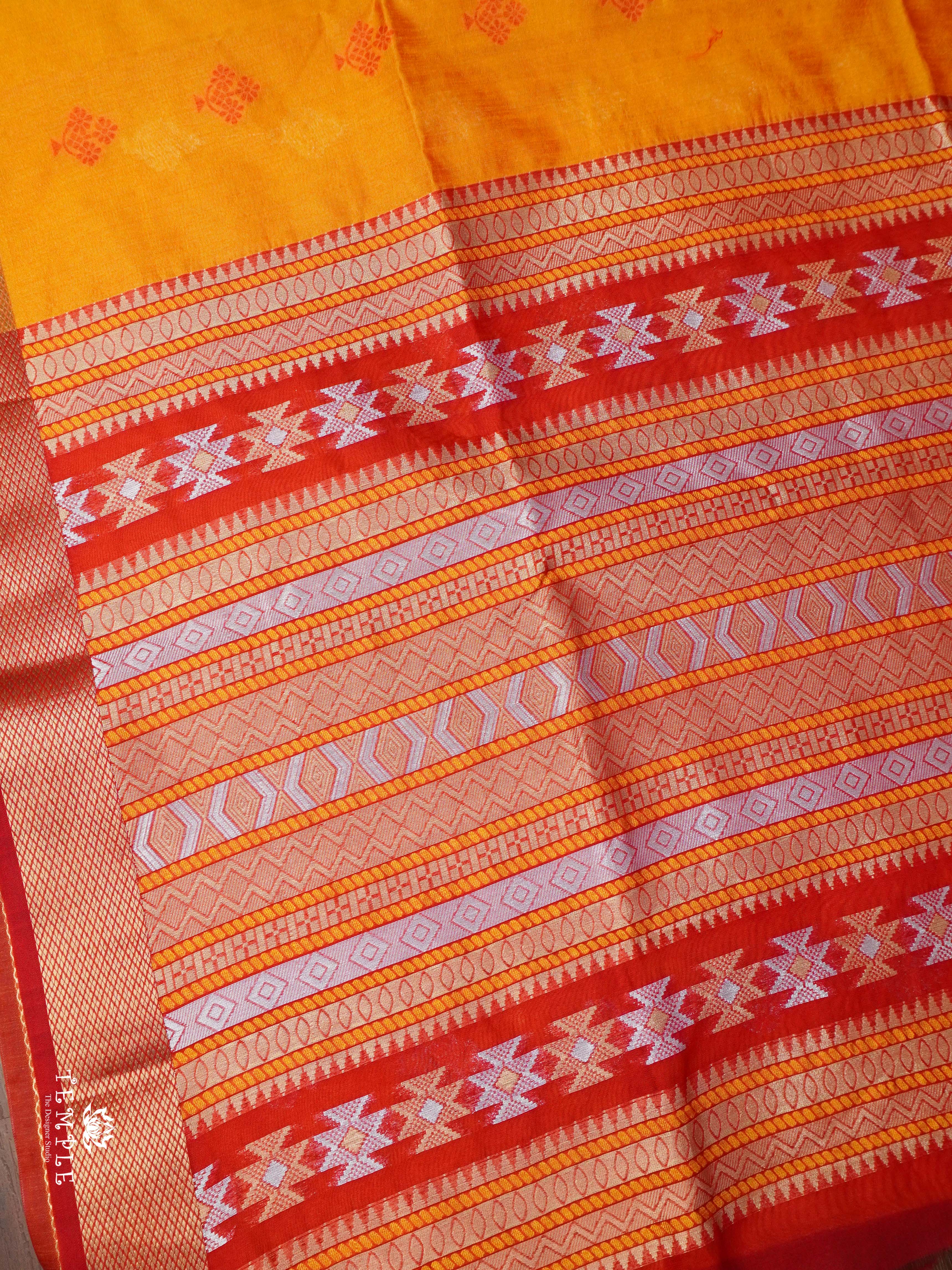 Raw Silk Saree with Zari Woven Pattern| TTDS1892