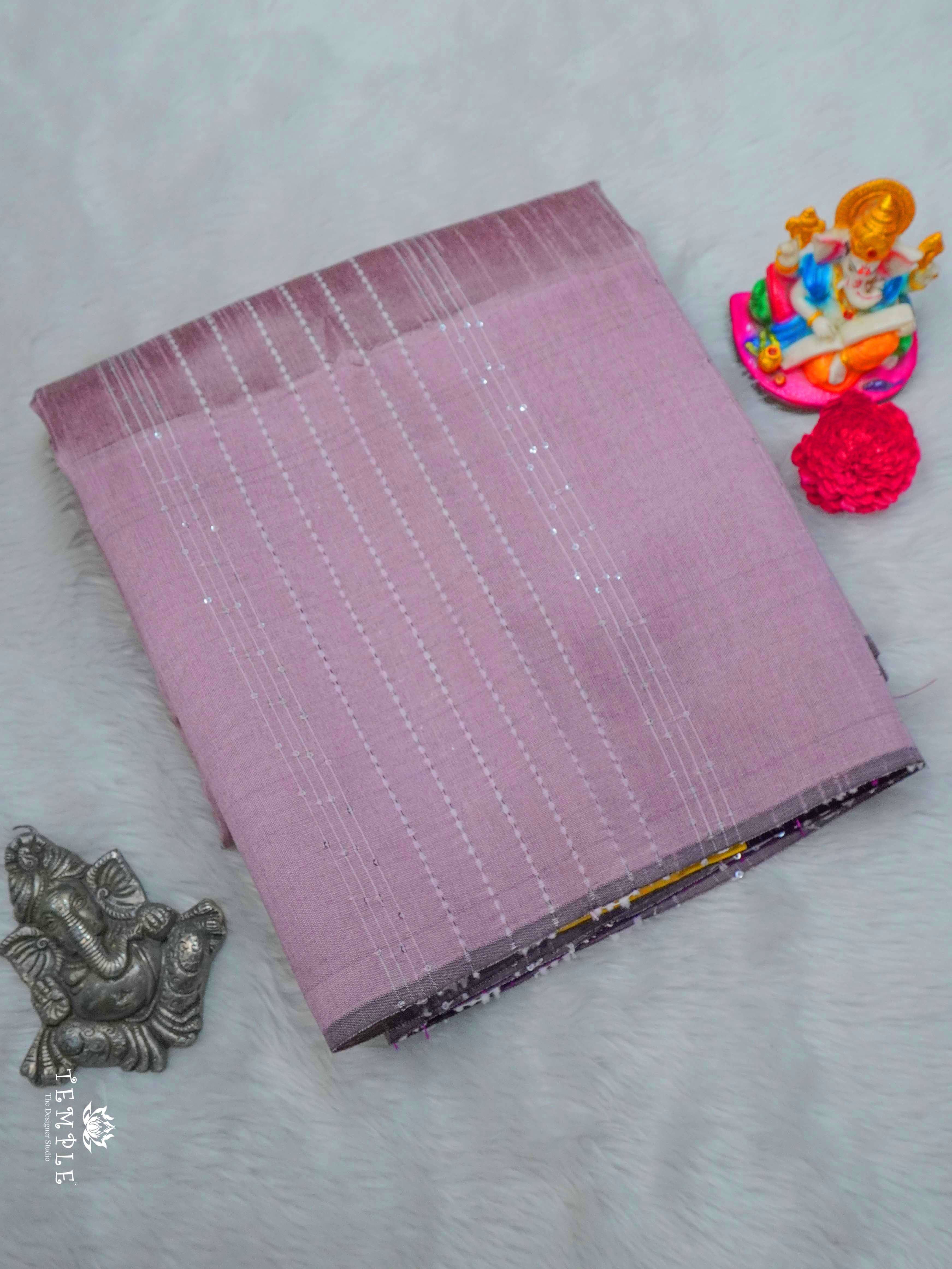 Raw Silk Saree with sequins Work | TTDS2100
