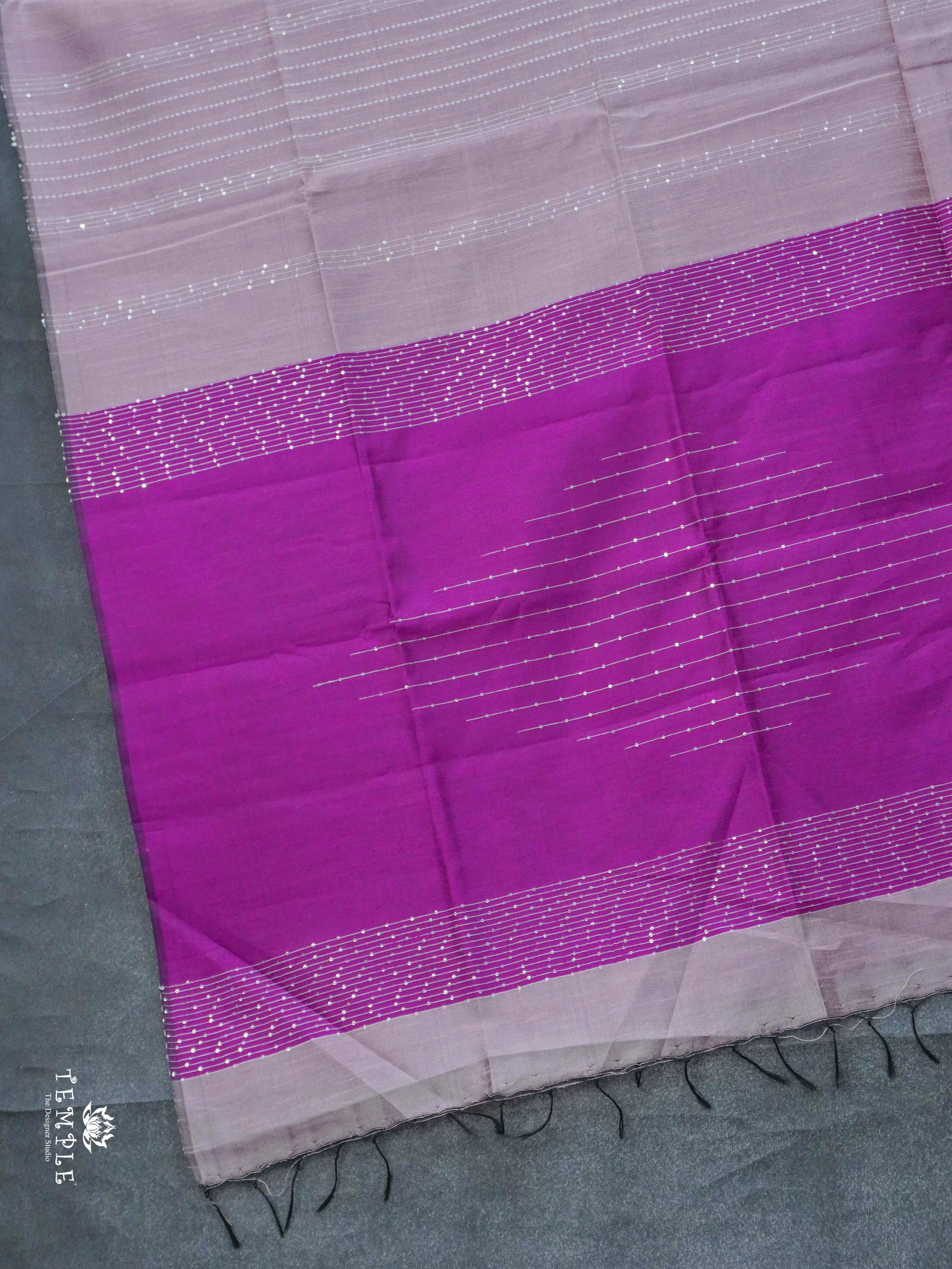 Raw Silk Saree with sequins Work | TTDS2100