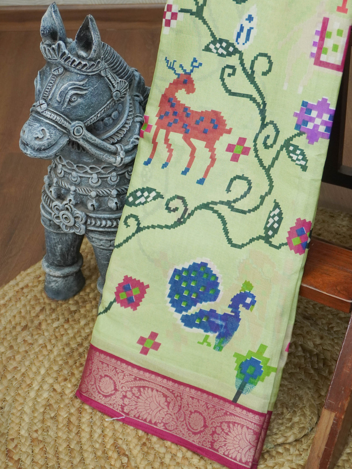 Semi Mysore Silk Saree | TTDS3913