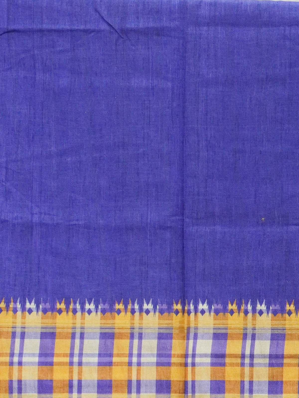 Vintage Checked Tussar Saree | TTDS3708