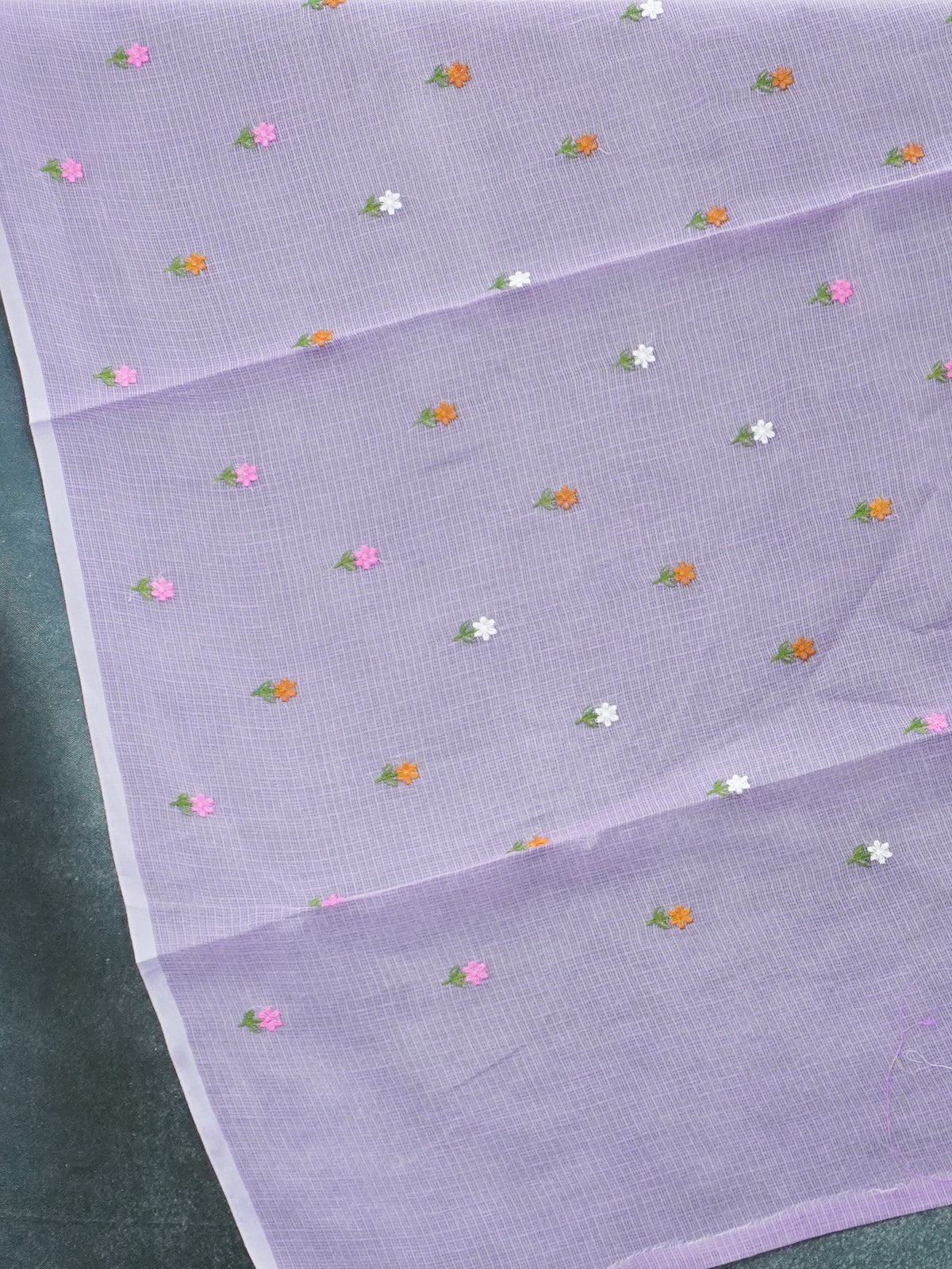 Kota Cotton Saree With Embroidery Work | TTDS3710