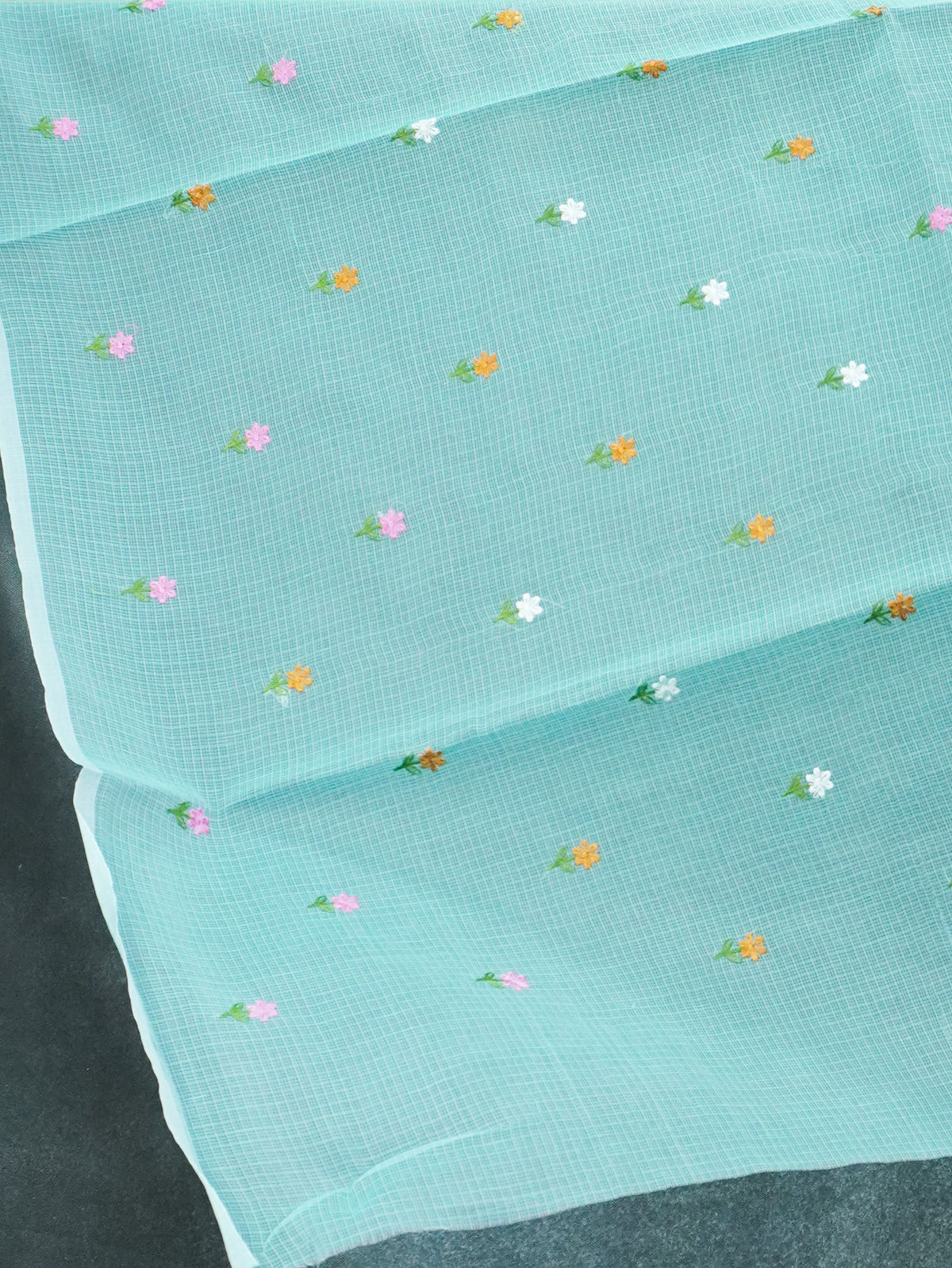 Kota Cotton Saree With Embroidery Work | TTDS3710