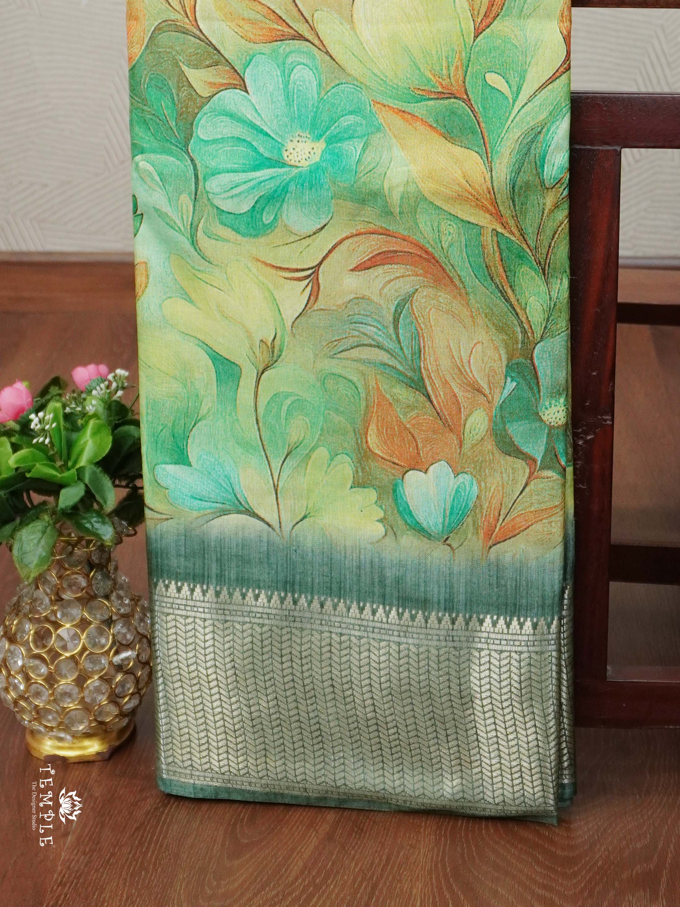 Floral Printed Binny Saree | TTDS2345 | PRE BOOKING