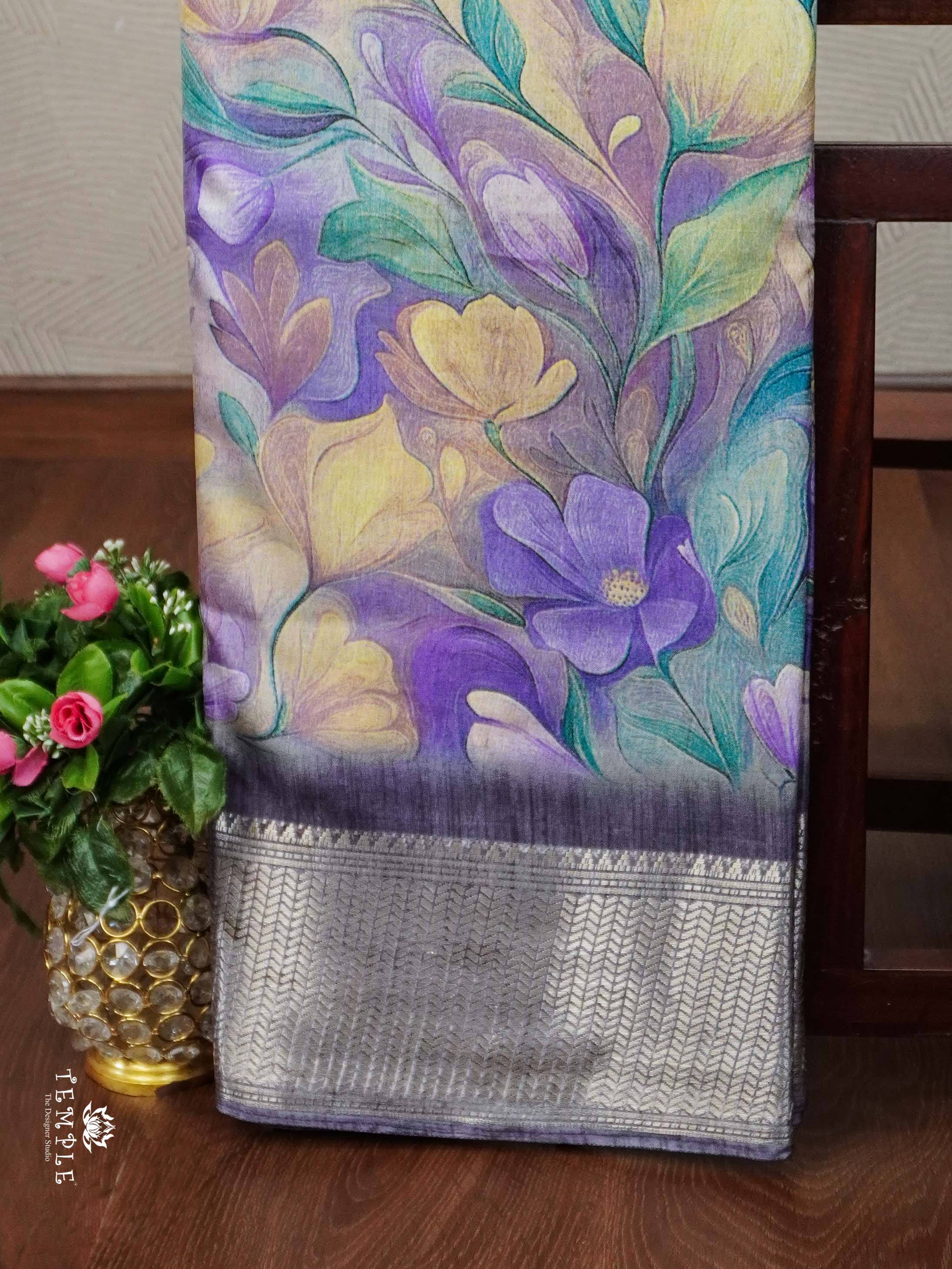 Floral Printed Binny Saree | TTDS2345 | PRE BOOKING
