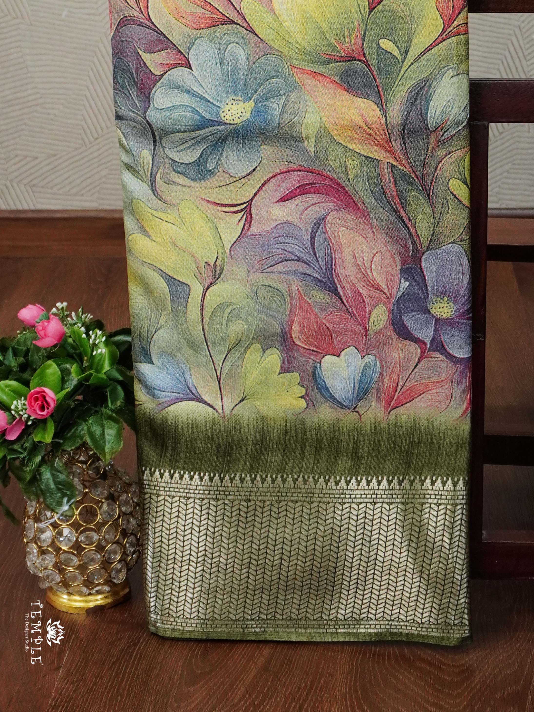Floral Printed Binny Saree | TTDS2345 | PRE BOOKING