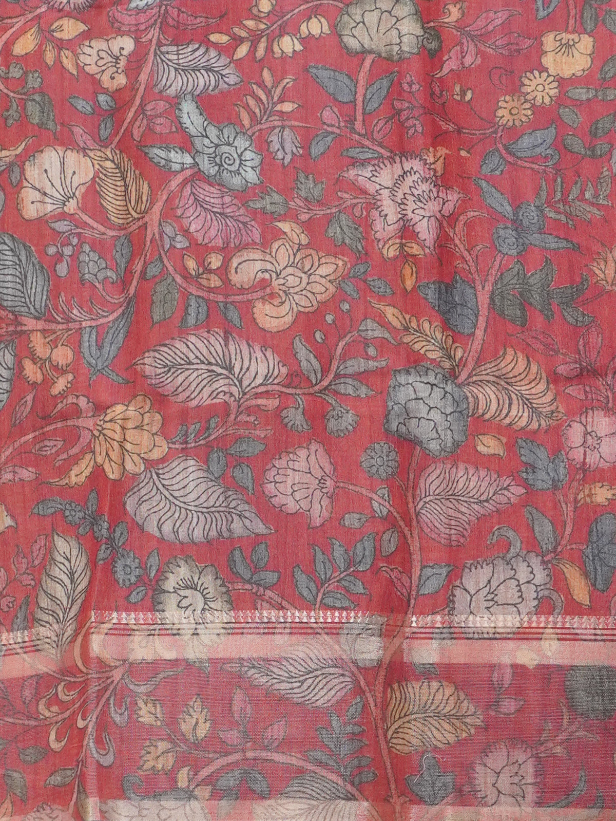 Linen Cotton Saree | TTDS3712
