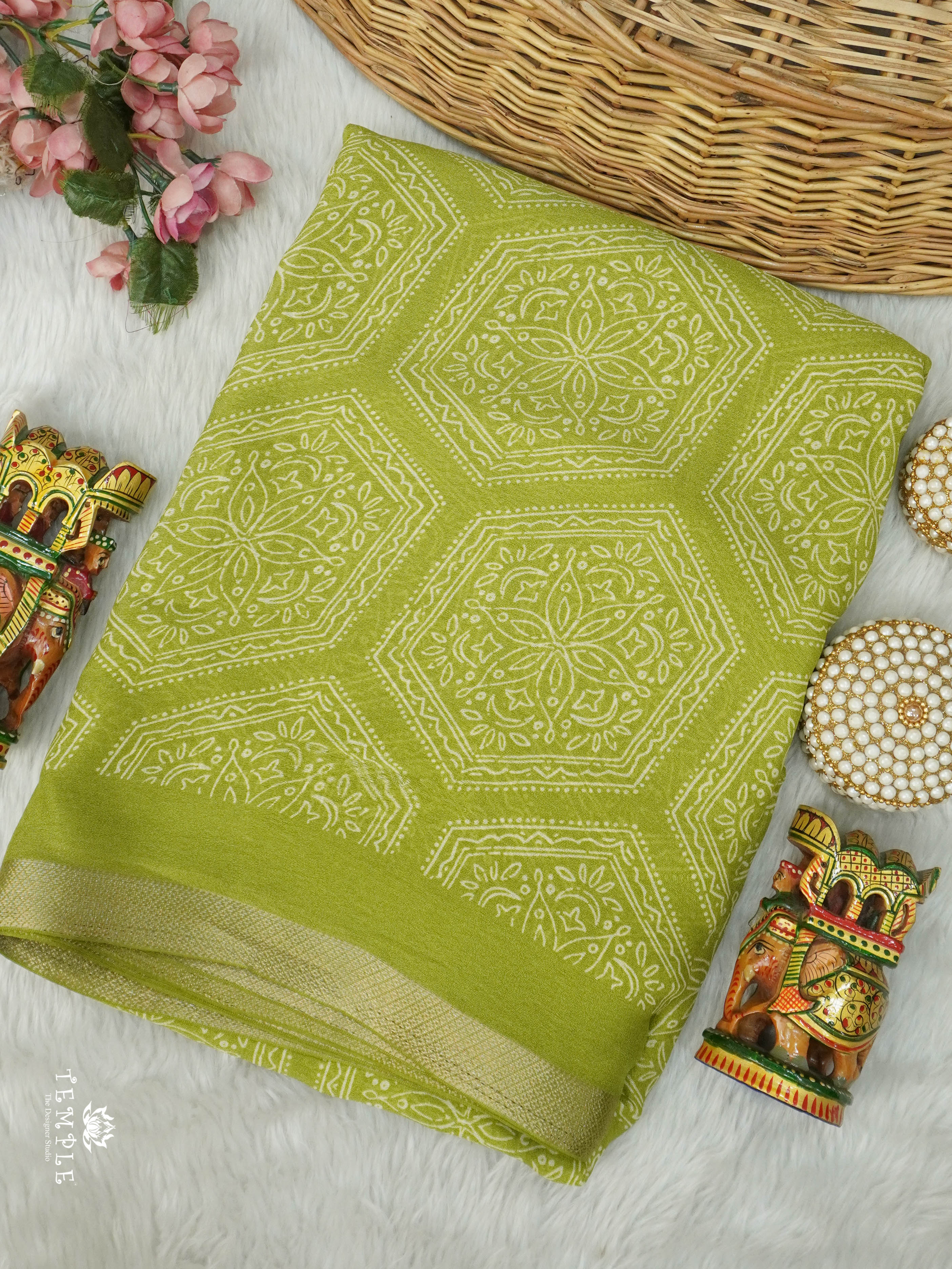 Printed Georgette Saree | TTDS2884