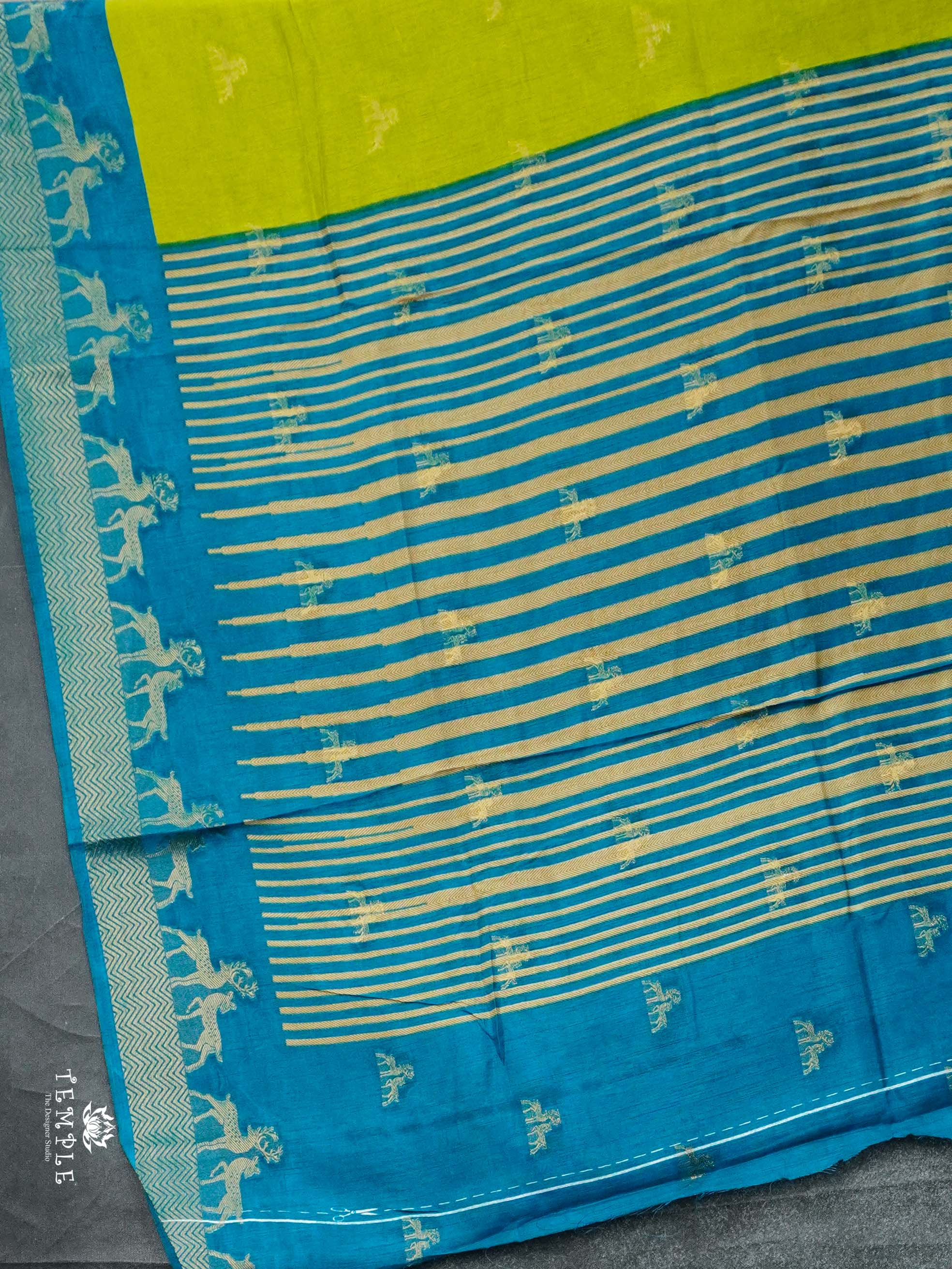 Tussar Silk Saree with Deer Design | TTDS2364