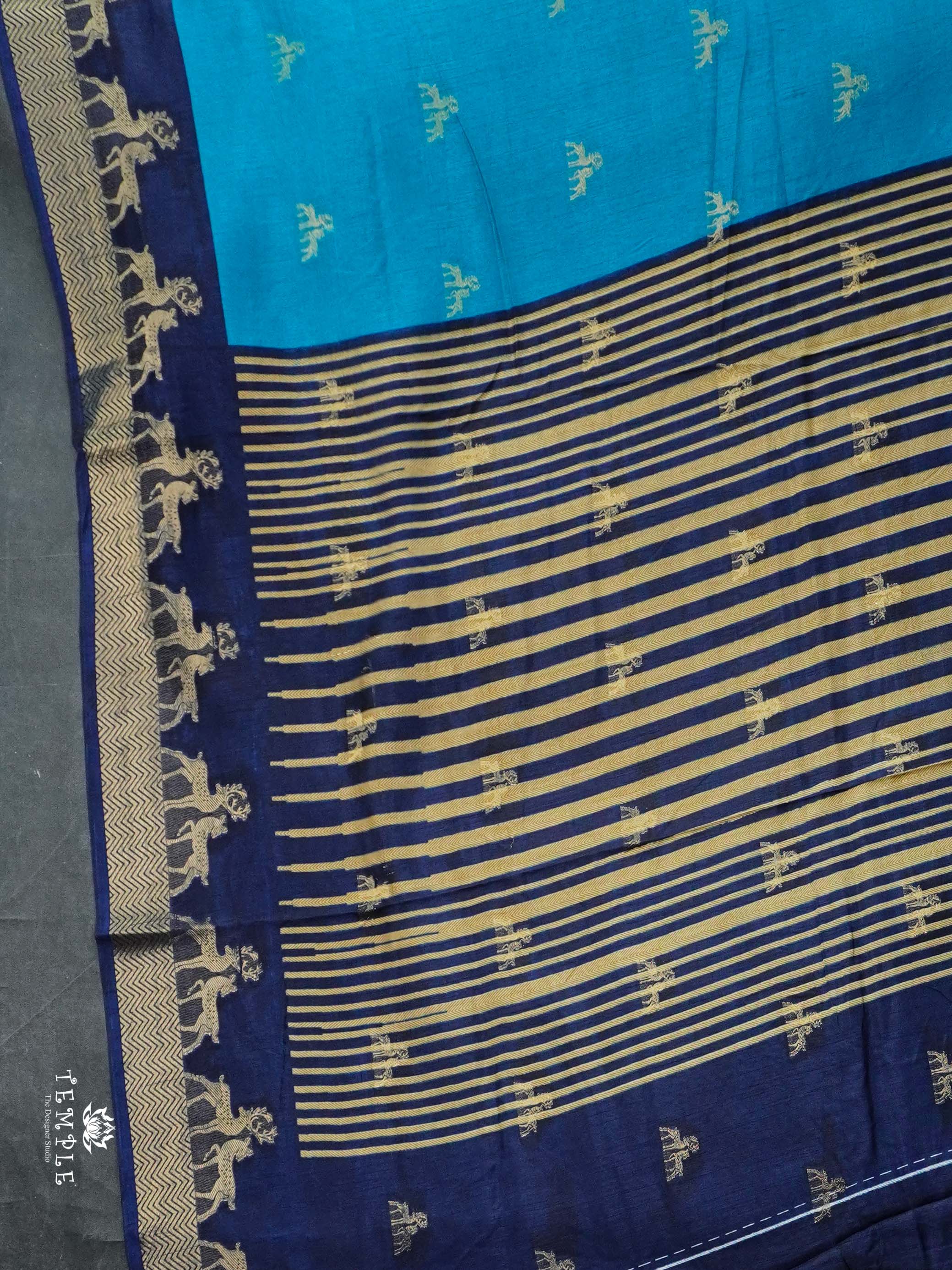 Tussar Silk Saree with Deer Design | TTDS2364