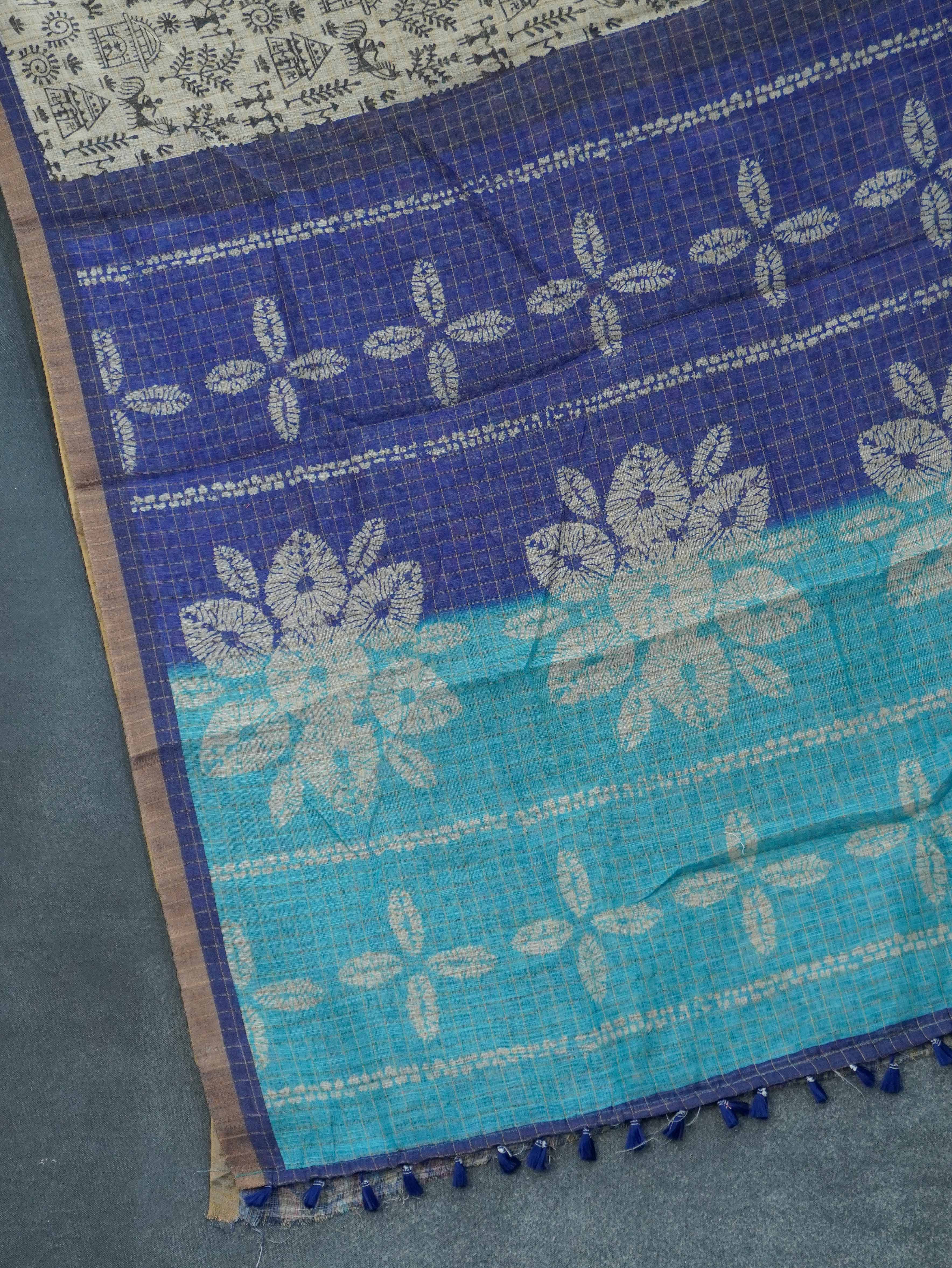Linen Cotton Saree | TTDS3266