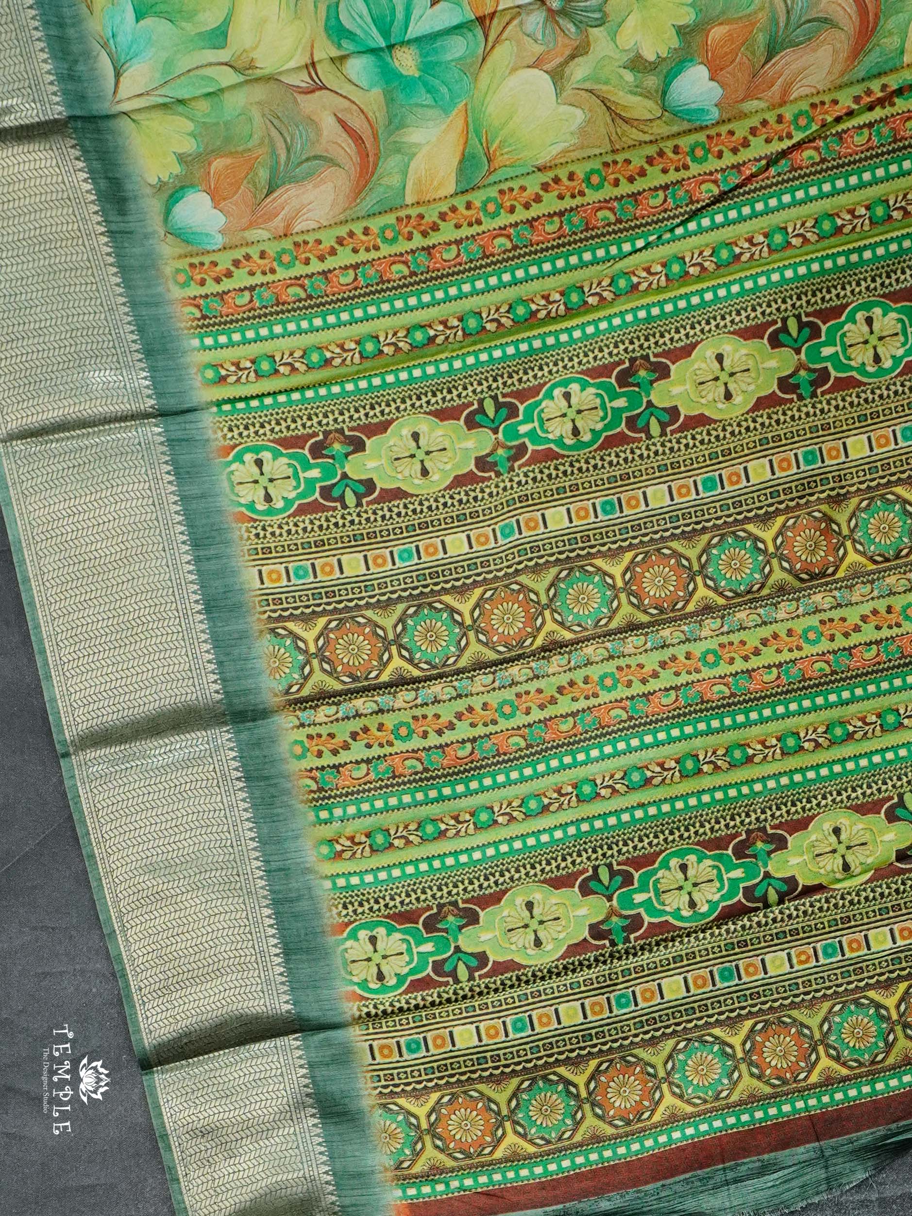 Floral Printed Binny Saree | TTDS2345