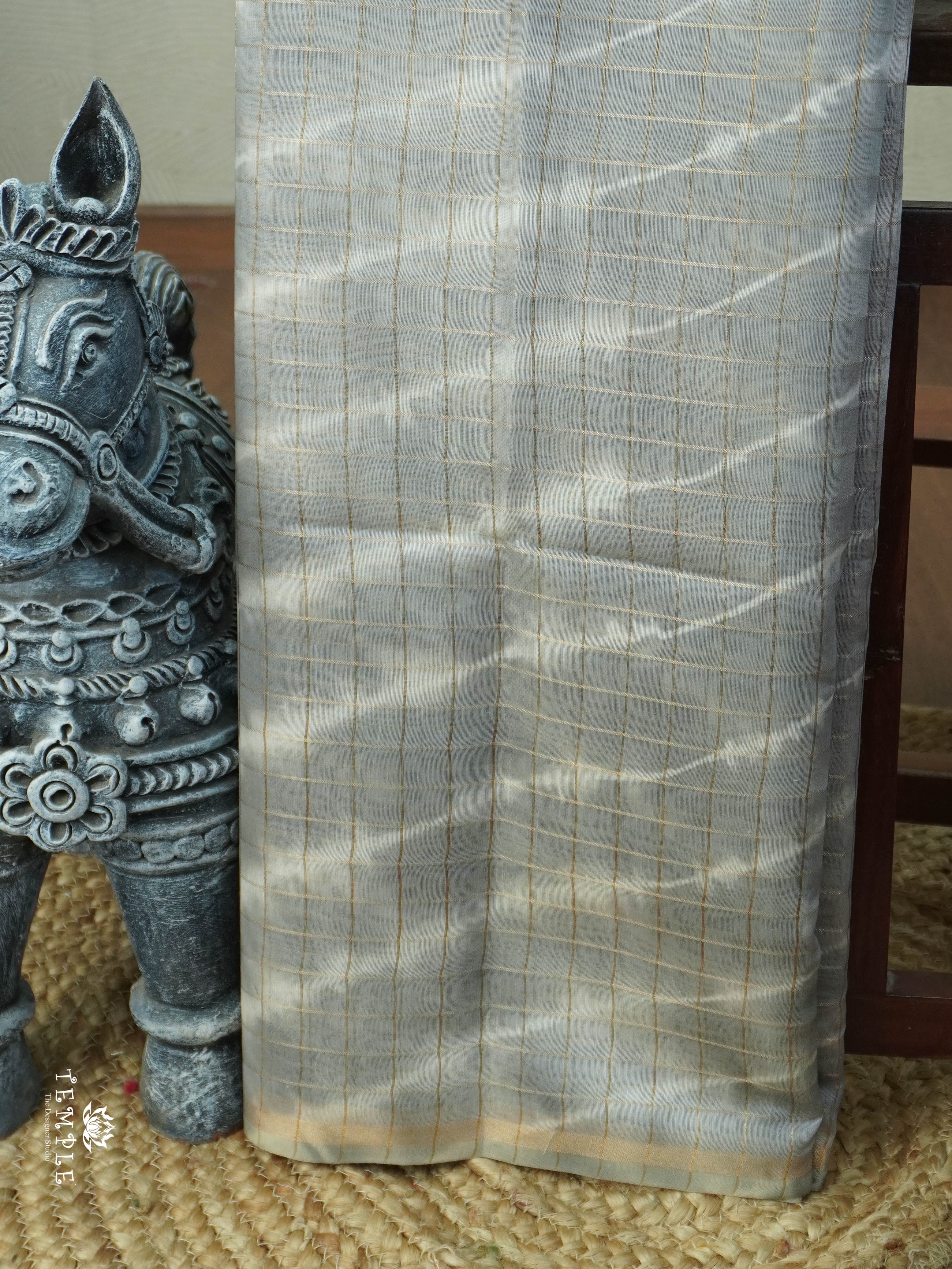 Printed Fancy Cotton Saree | TTDS2881