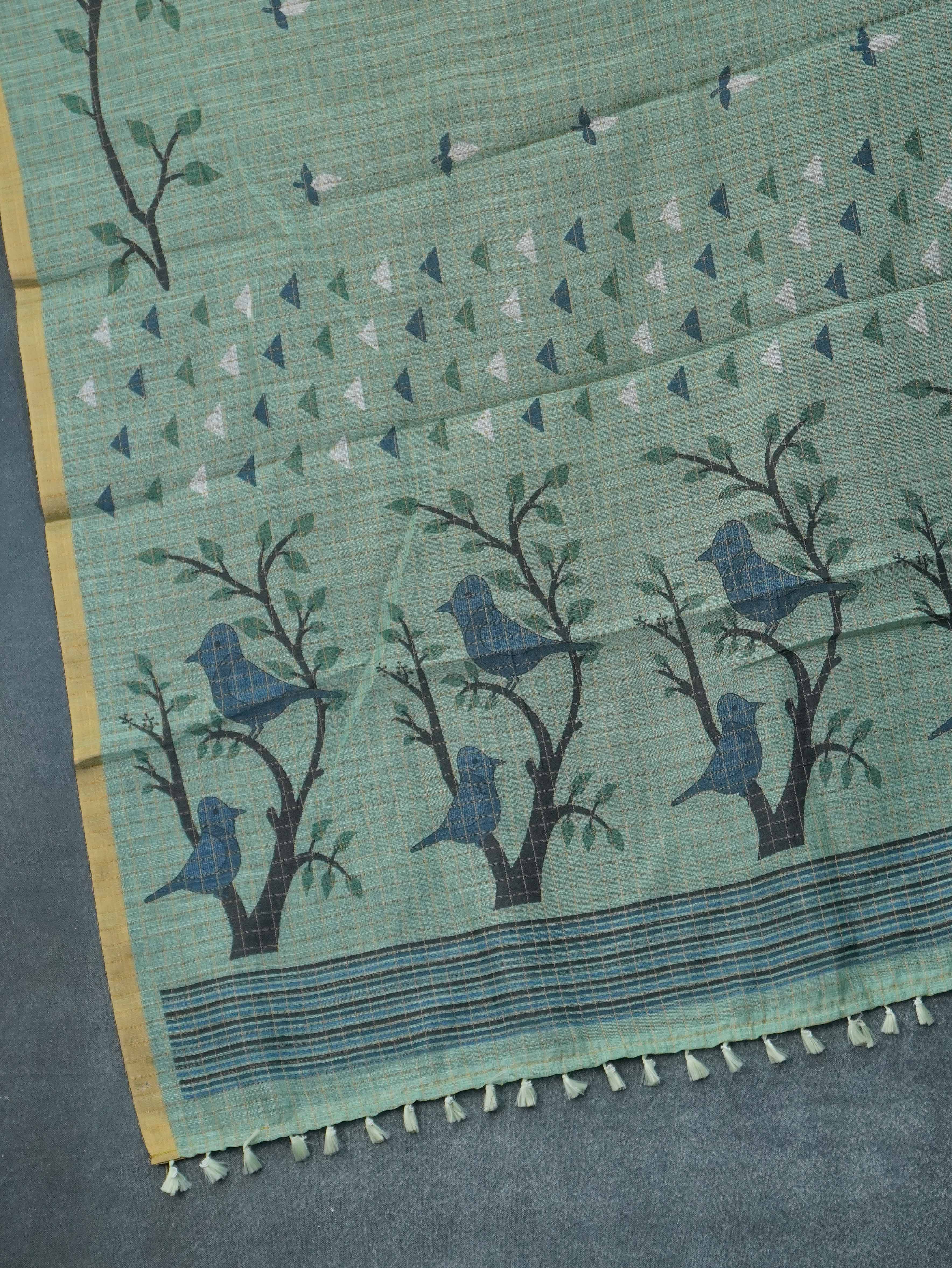 Linen Cotton Saree | TTDS3263