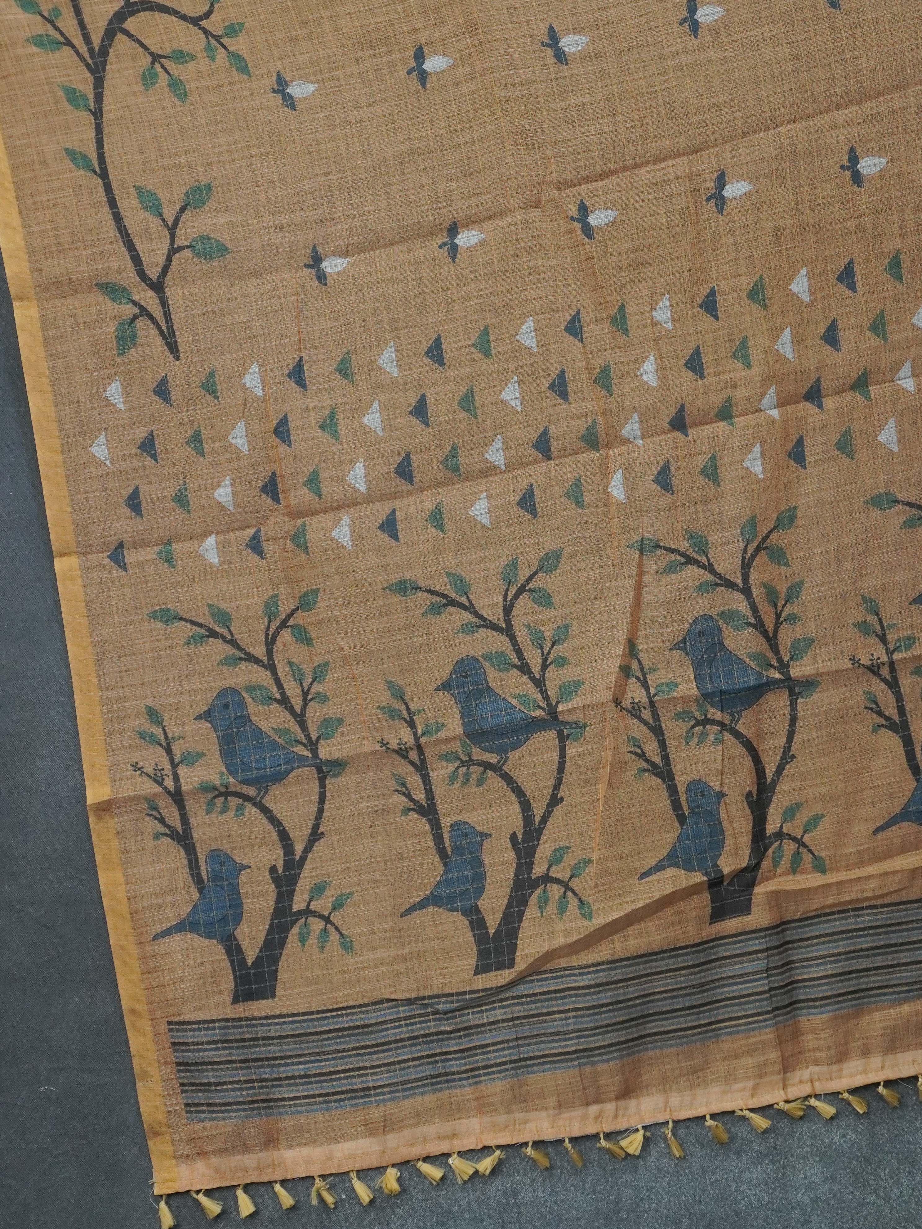 Linen Cotton Saree | TTDS3263