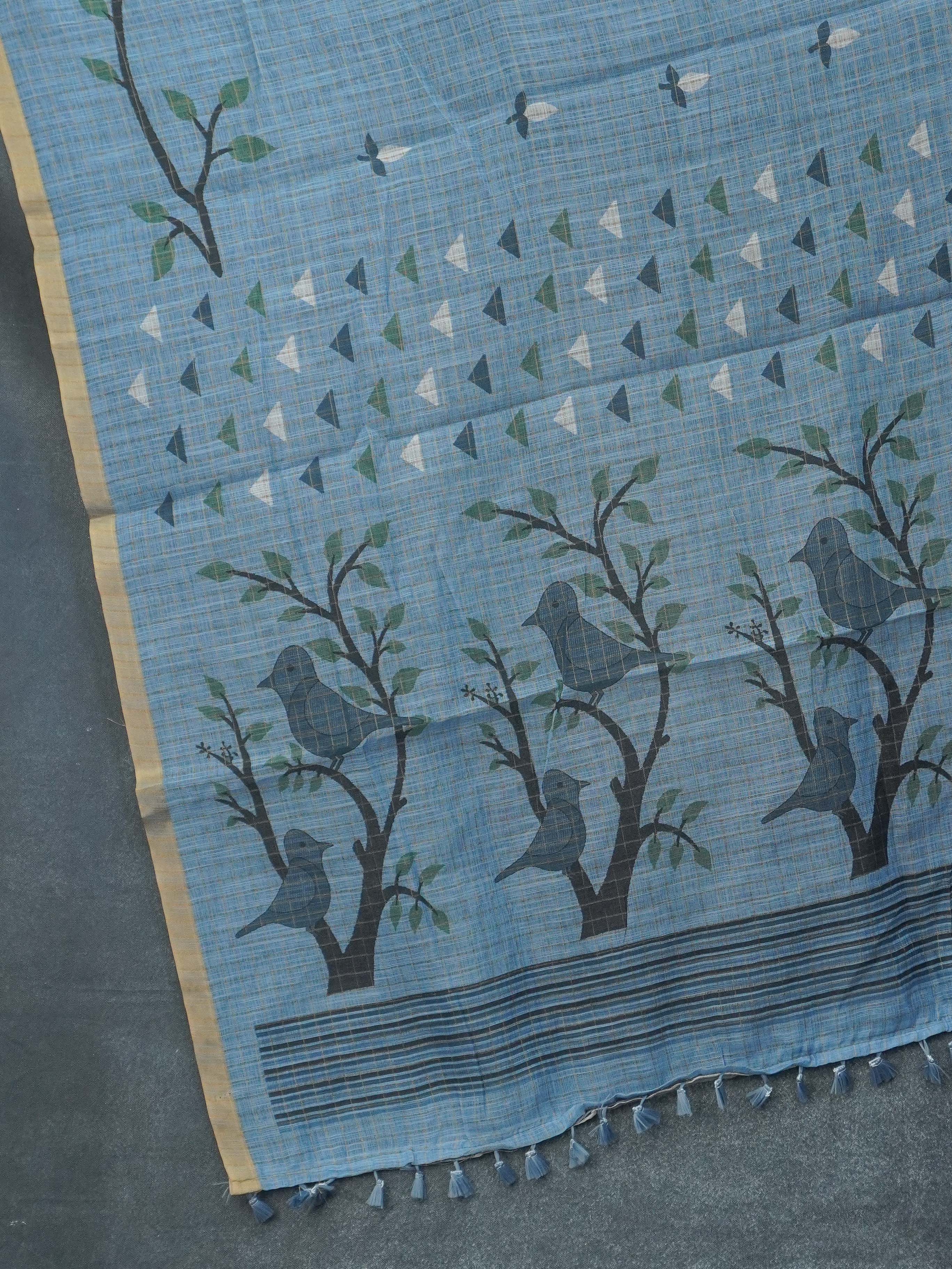 Linen Cotton Saree | TTDS3263