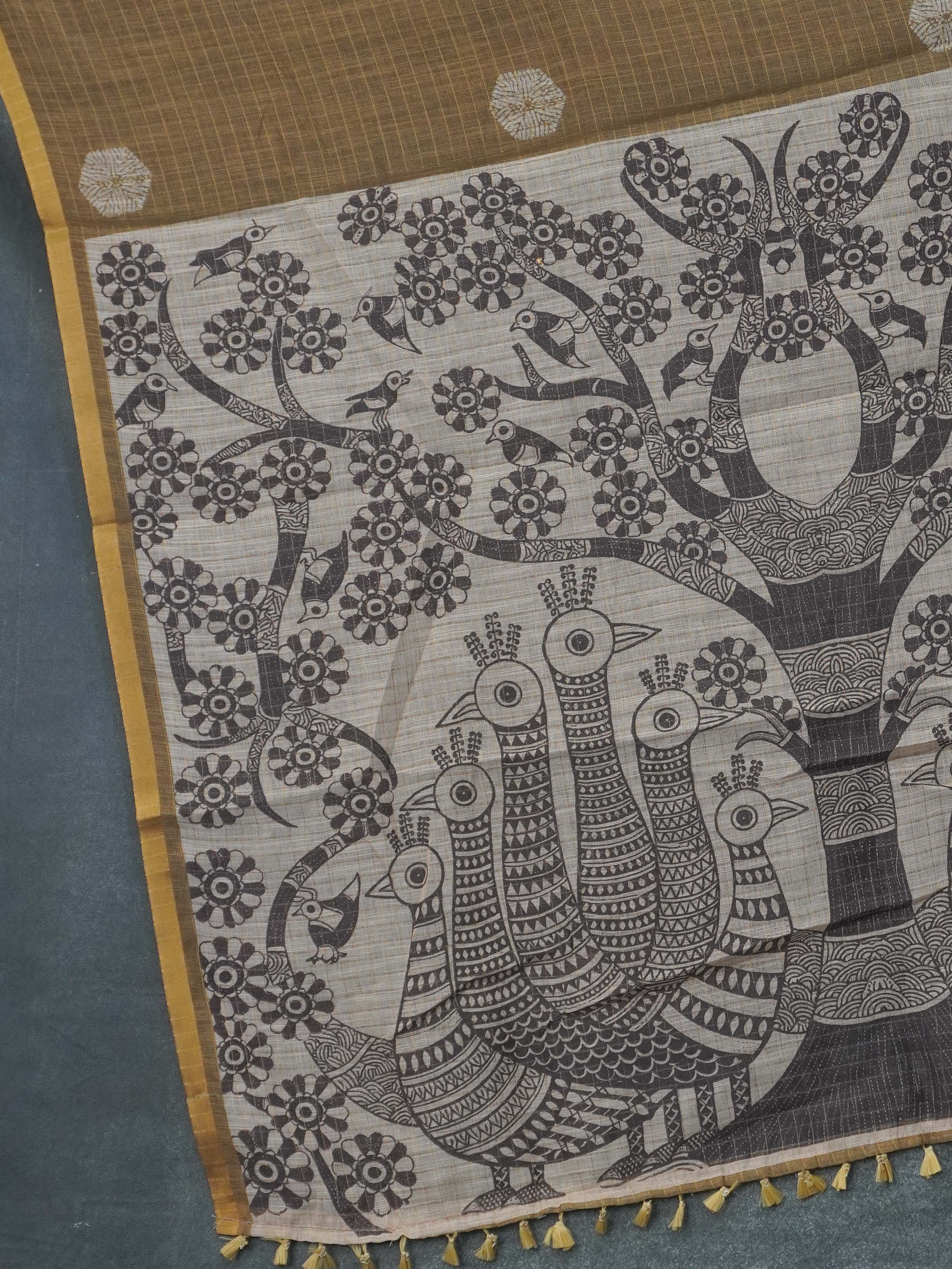 Linen Cotton Saree | TTDS3285