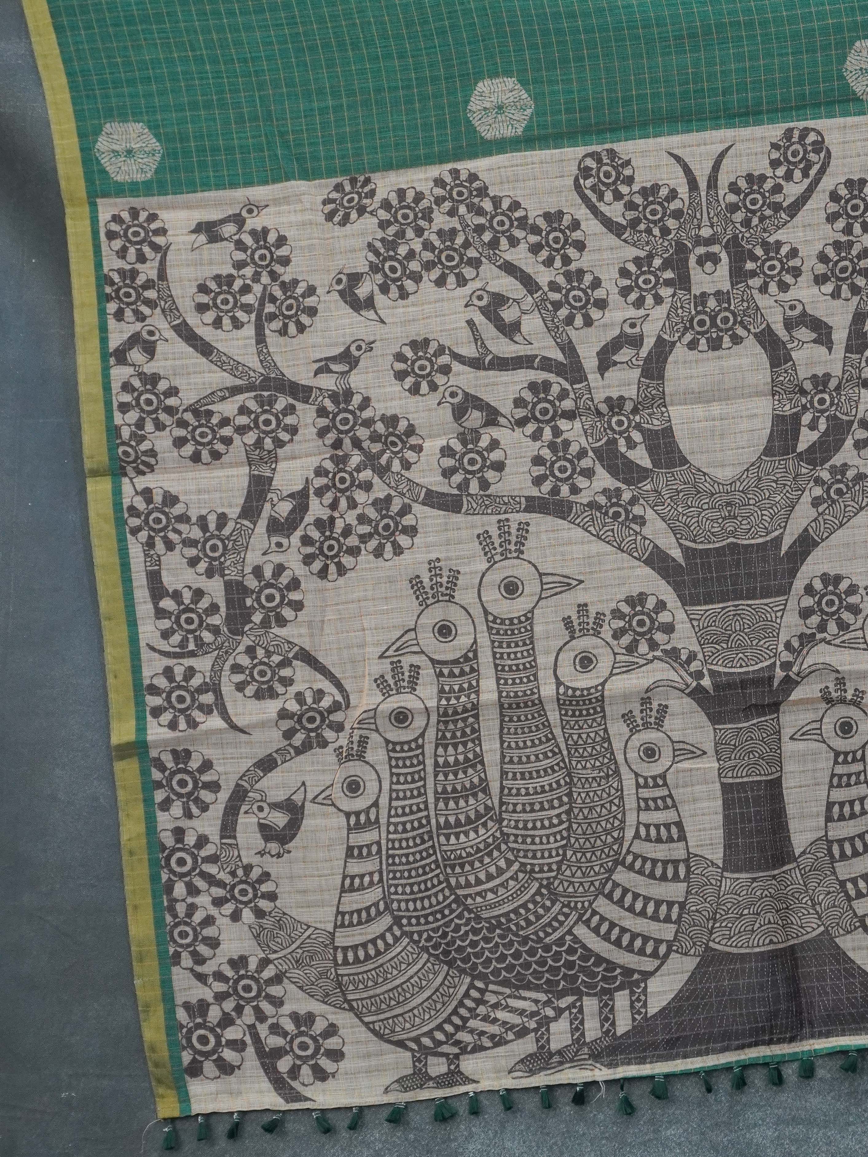 Linen Cotton Saree | TTDS3285