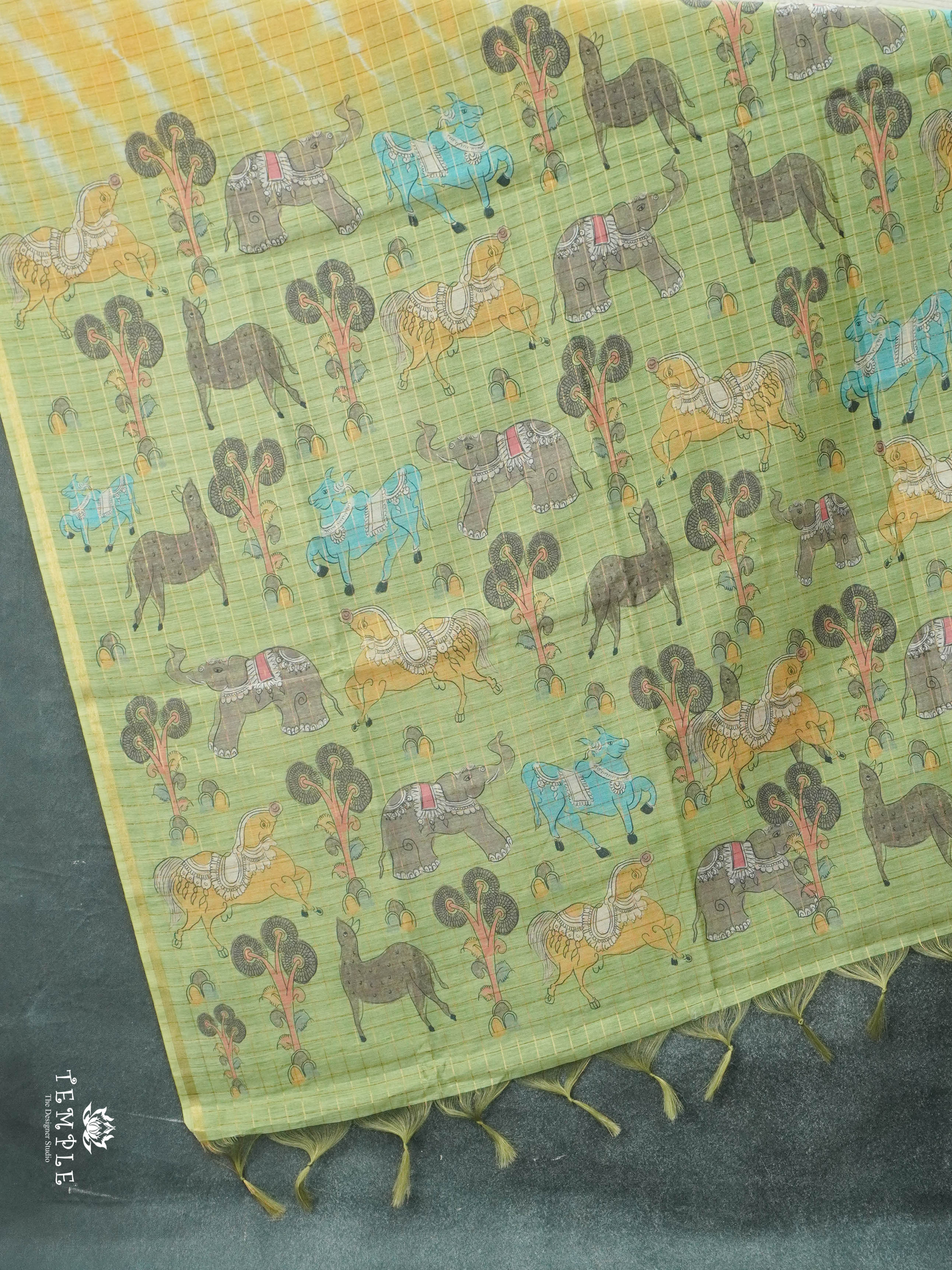 Printed Fancy Cotton Saree | TTDS2881