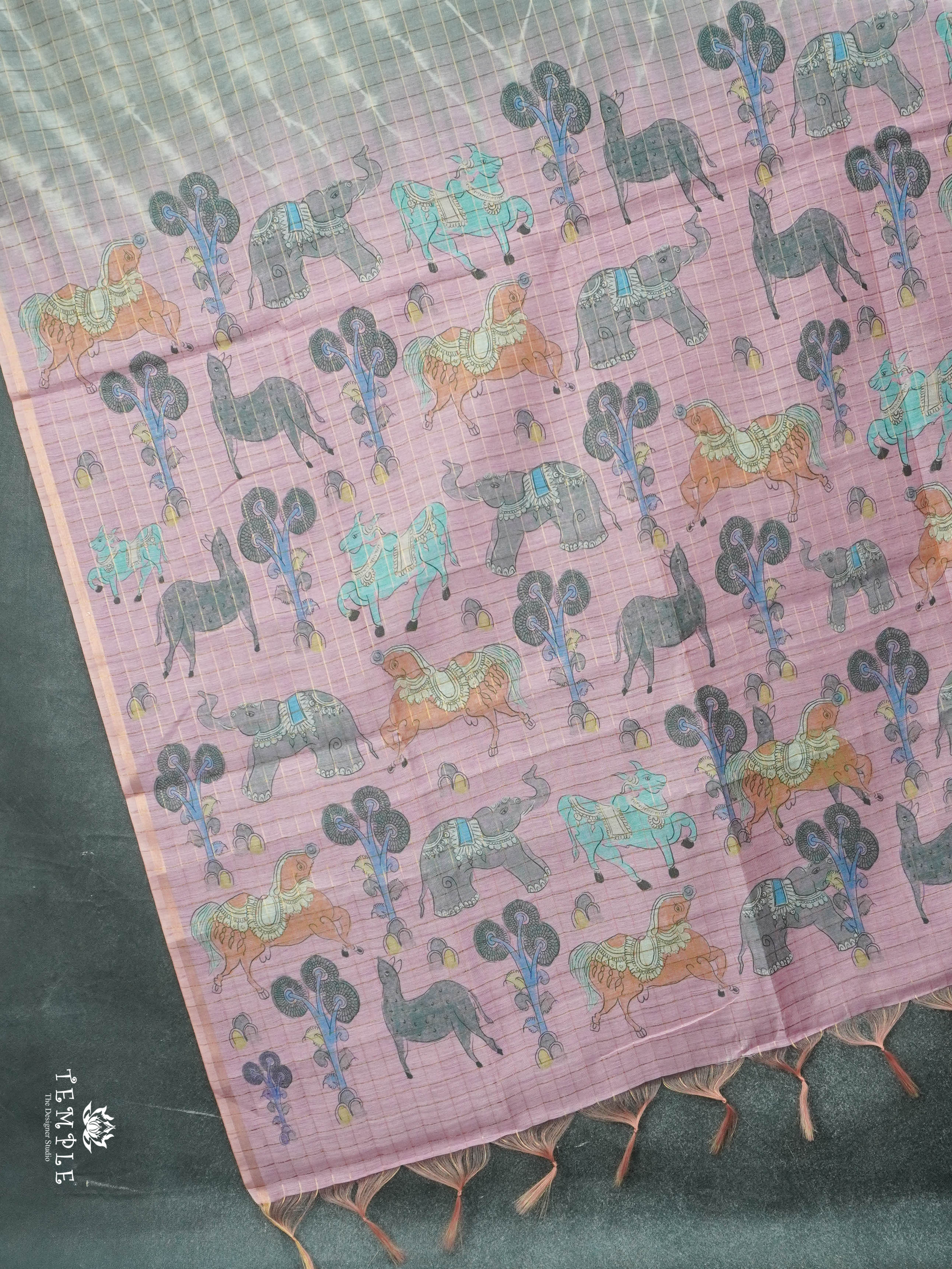 Printed Fancy Cotton Saree | TTDS2881