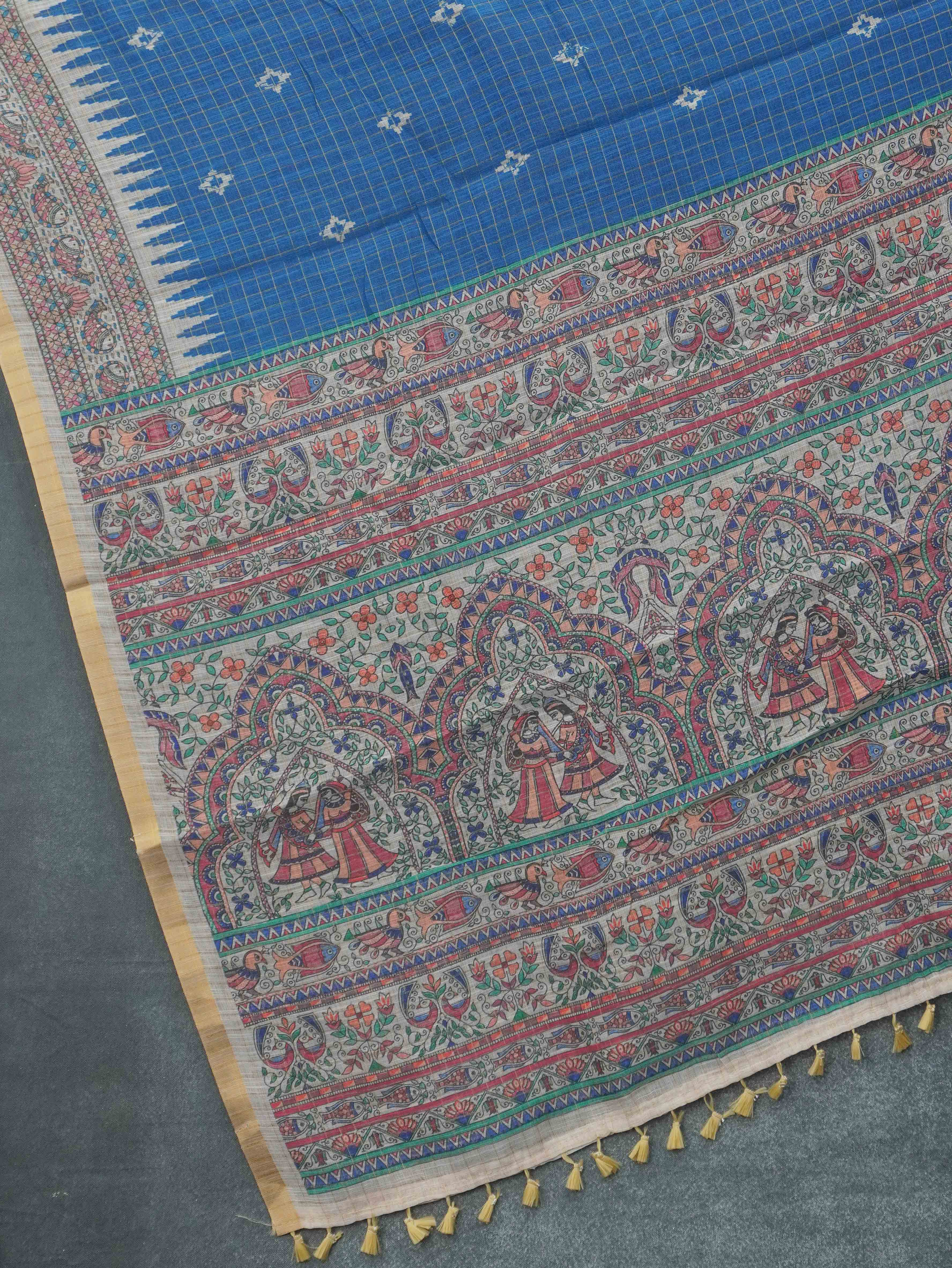 Linen Cotton Saree | TTDS3287