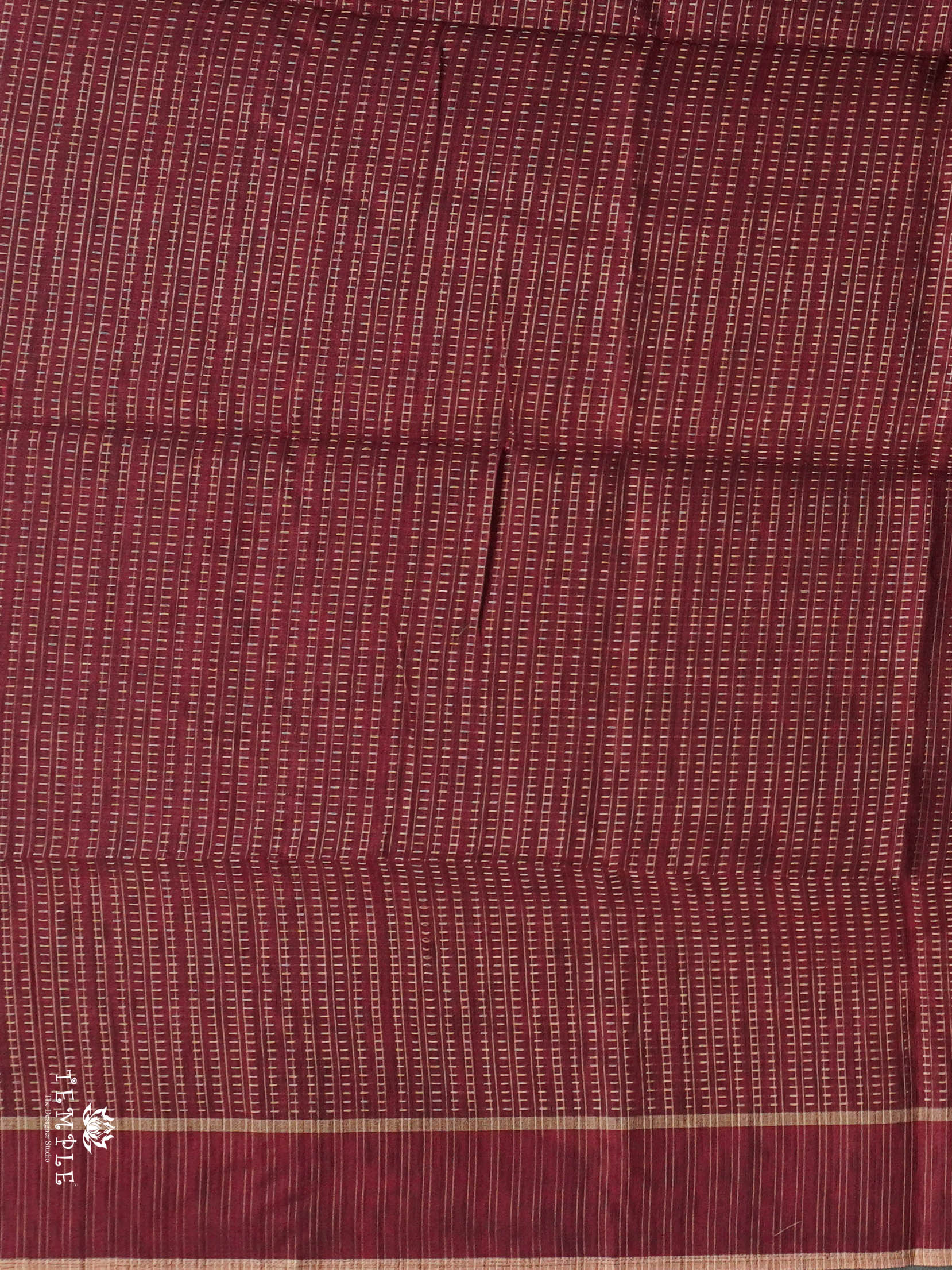 Handloom Matka Silk Saree(Maroon) | TTDS2896