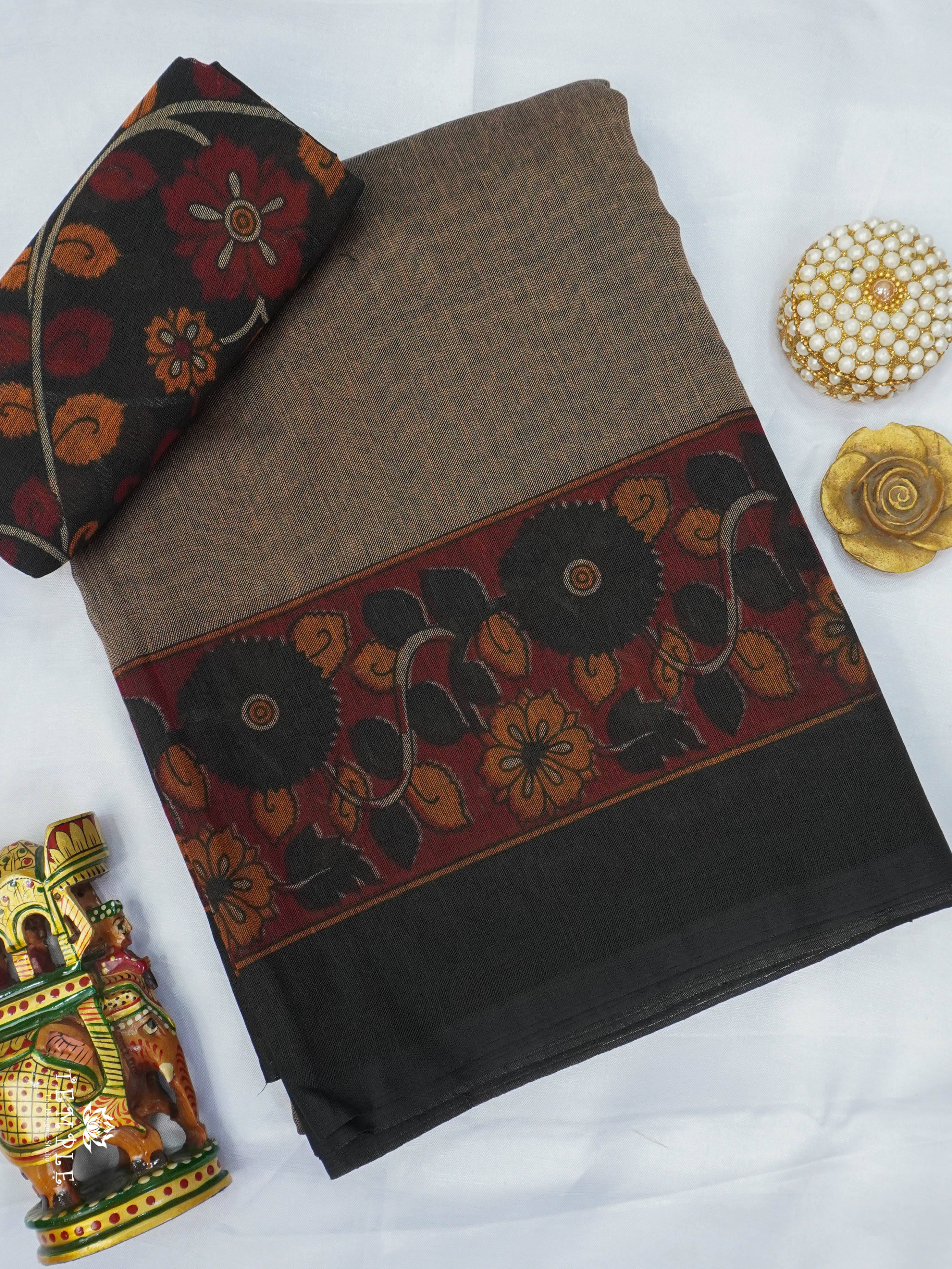 Slub Cotton Saree | TTDS2899