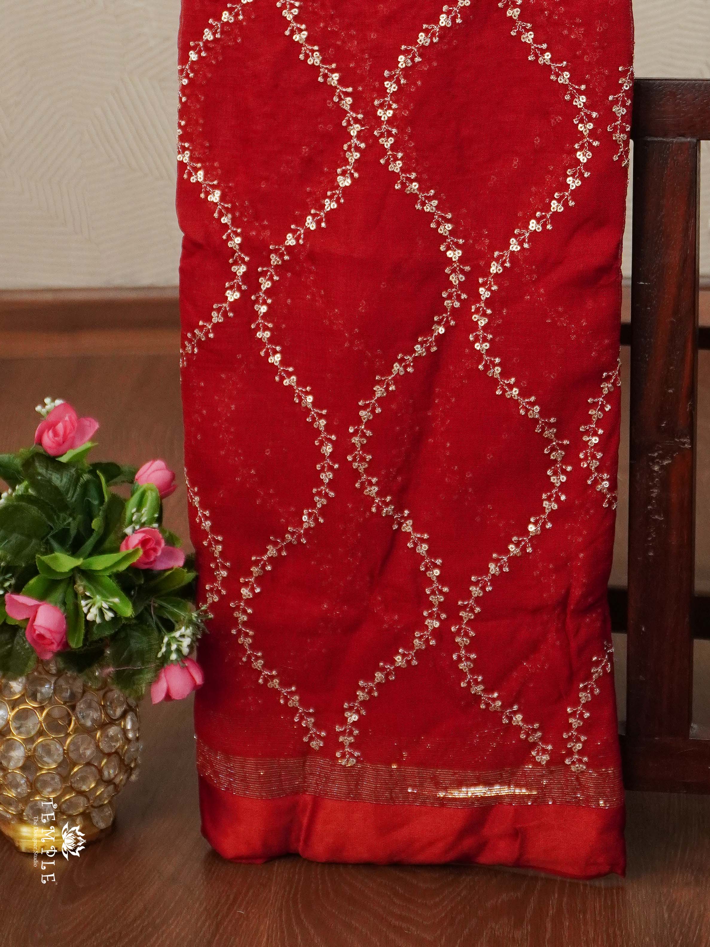 Designer Georgette Saree | TTDS2382