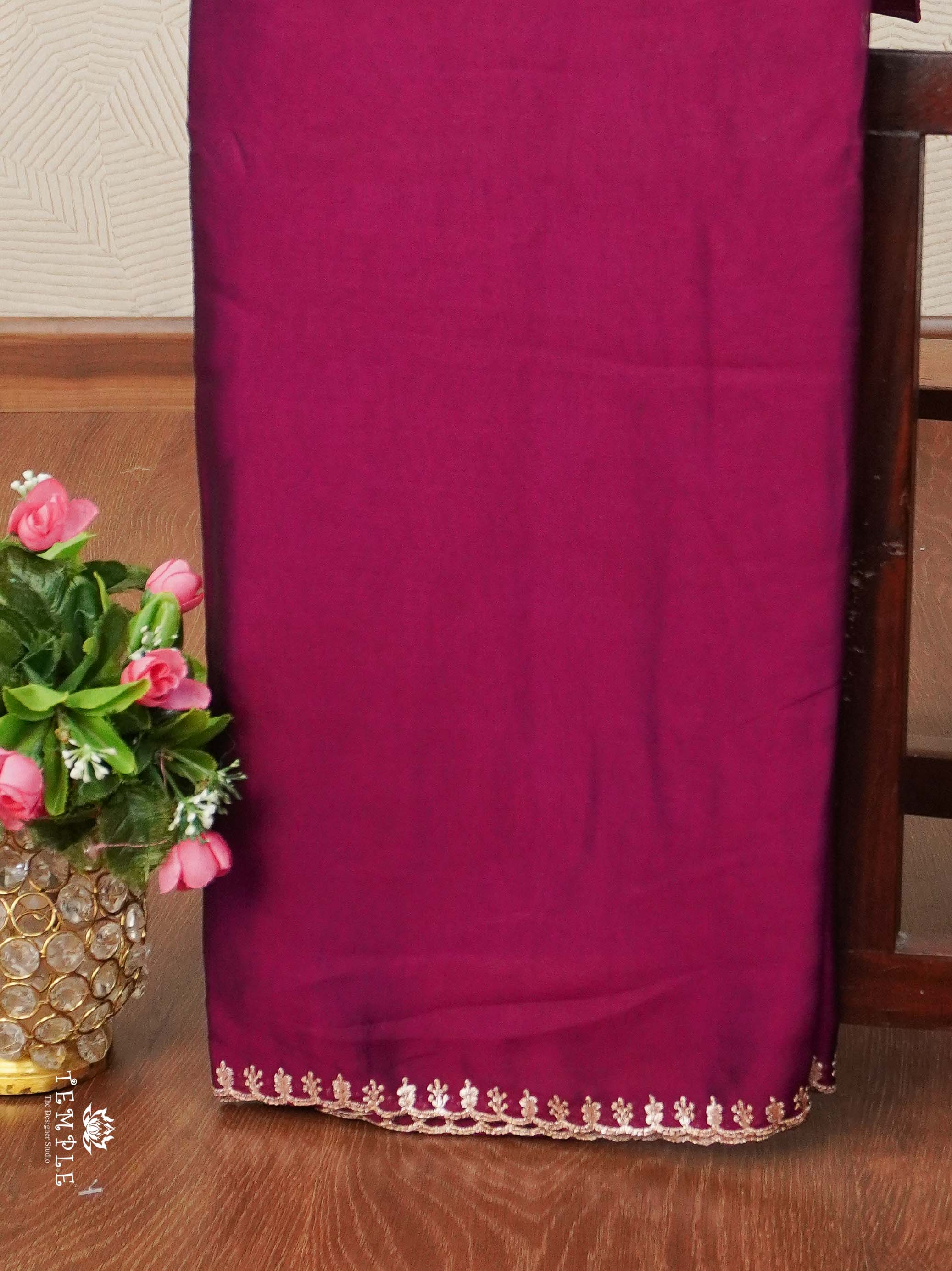 Designer Saree With Embroidery Blouse | TTDS2371