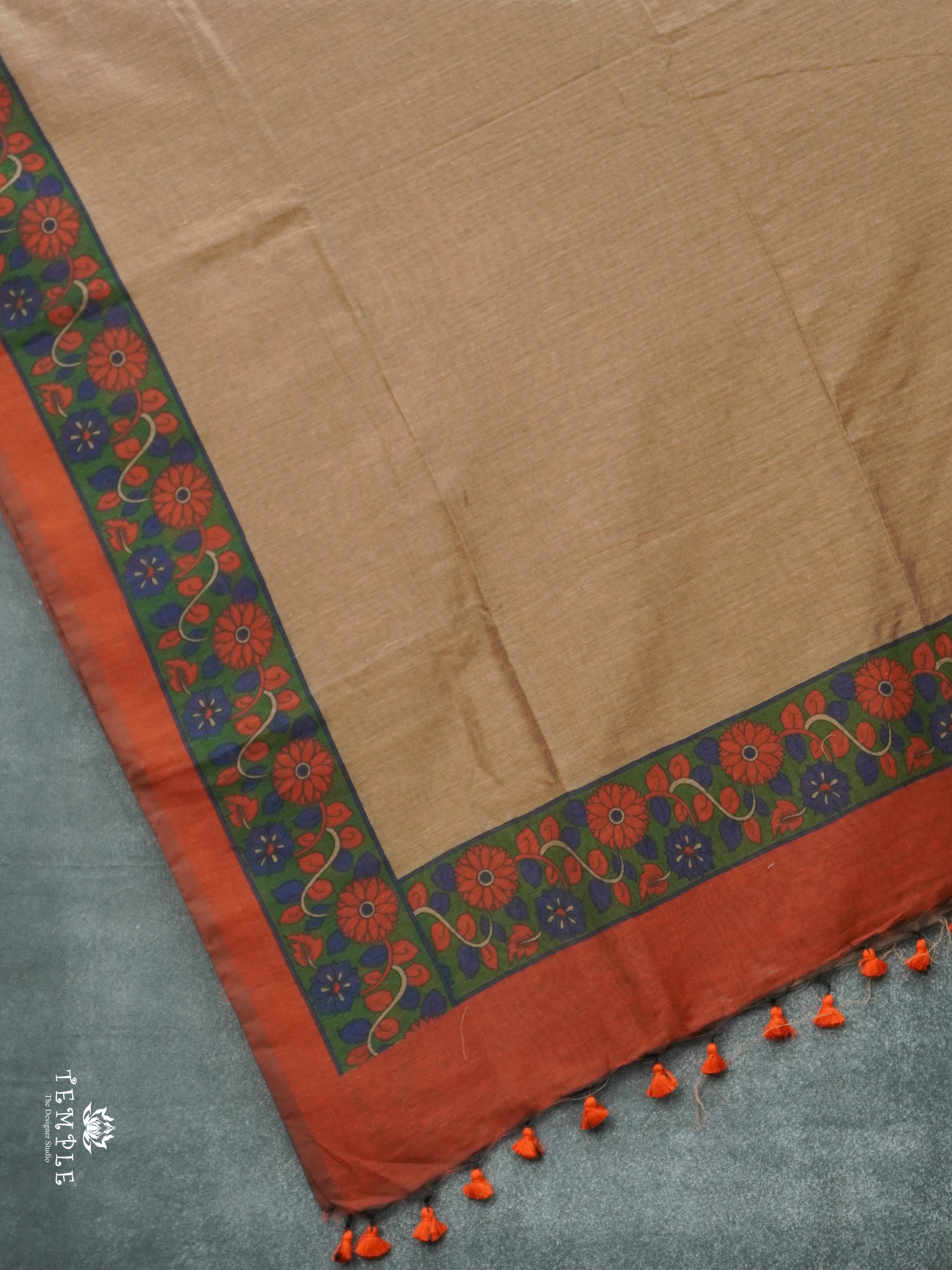 Slub Cotton Saree | TTDS2899