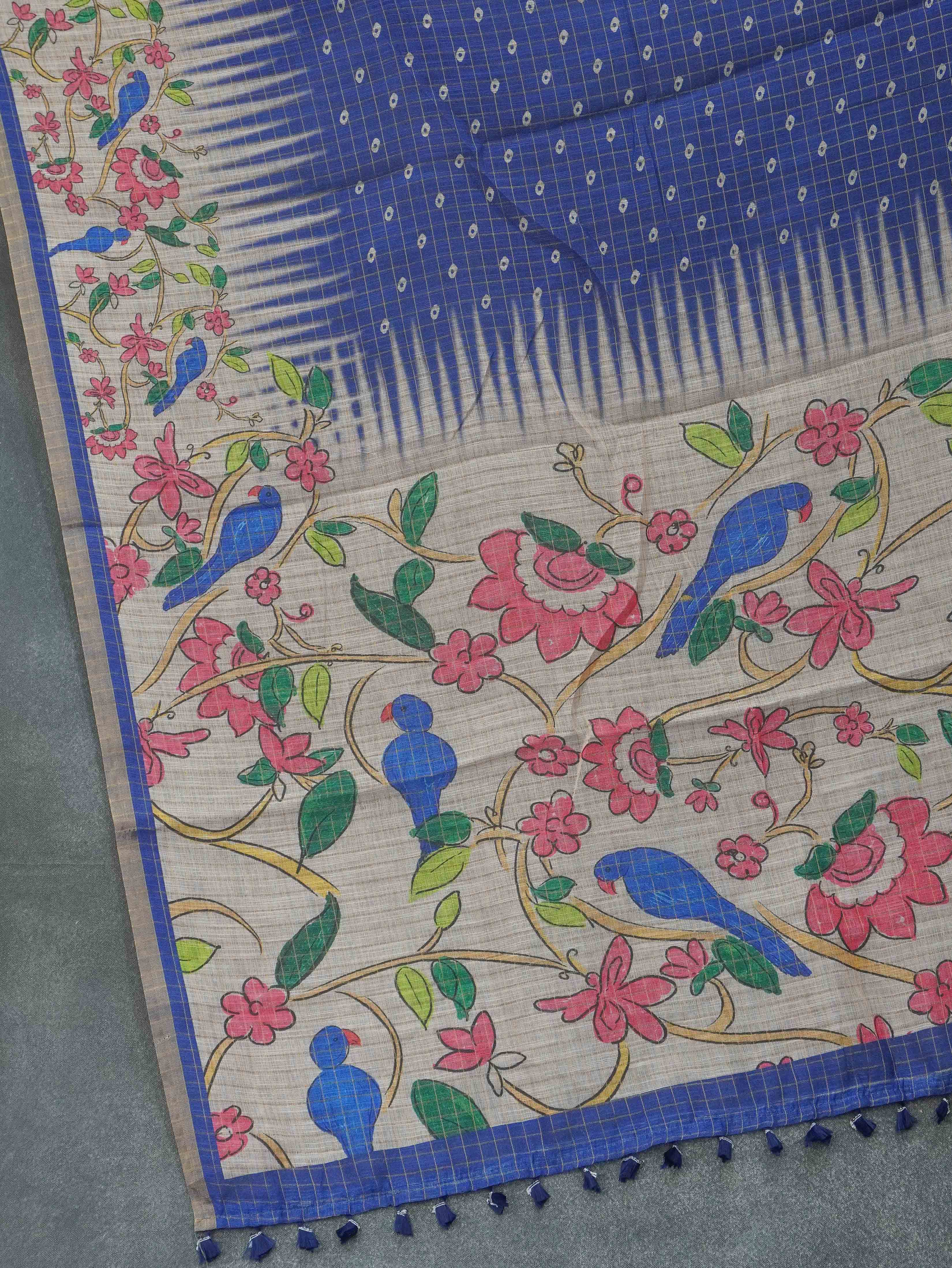 Linen Cotton Saree | TTDS3284