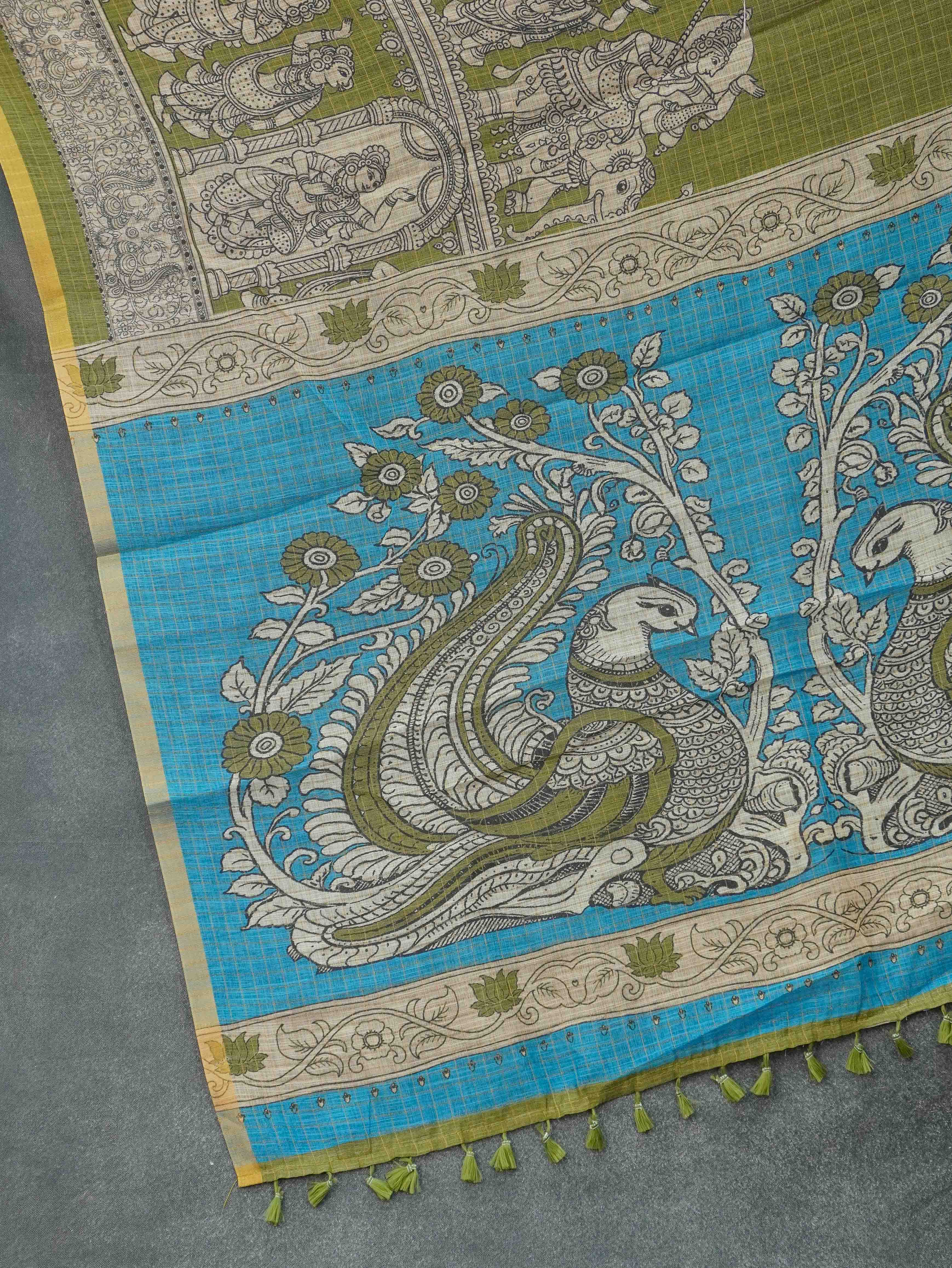 Linen Cotton Saree | TTDS3286