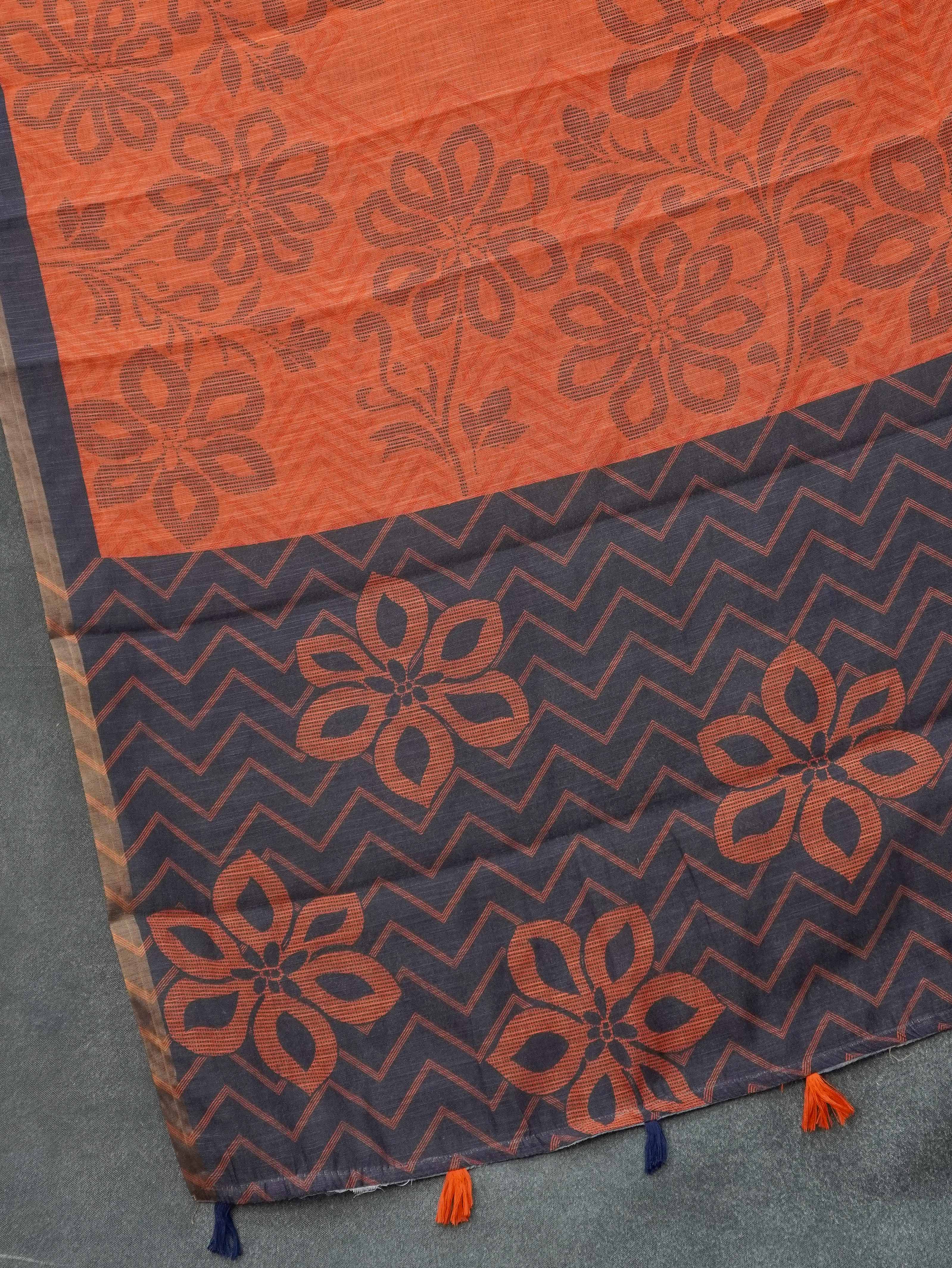 Linen Cotton Saree | TTDS3305