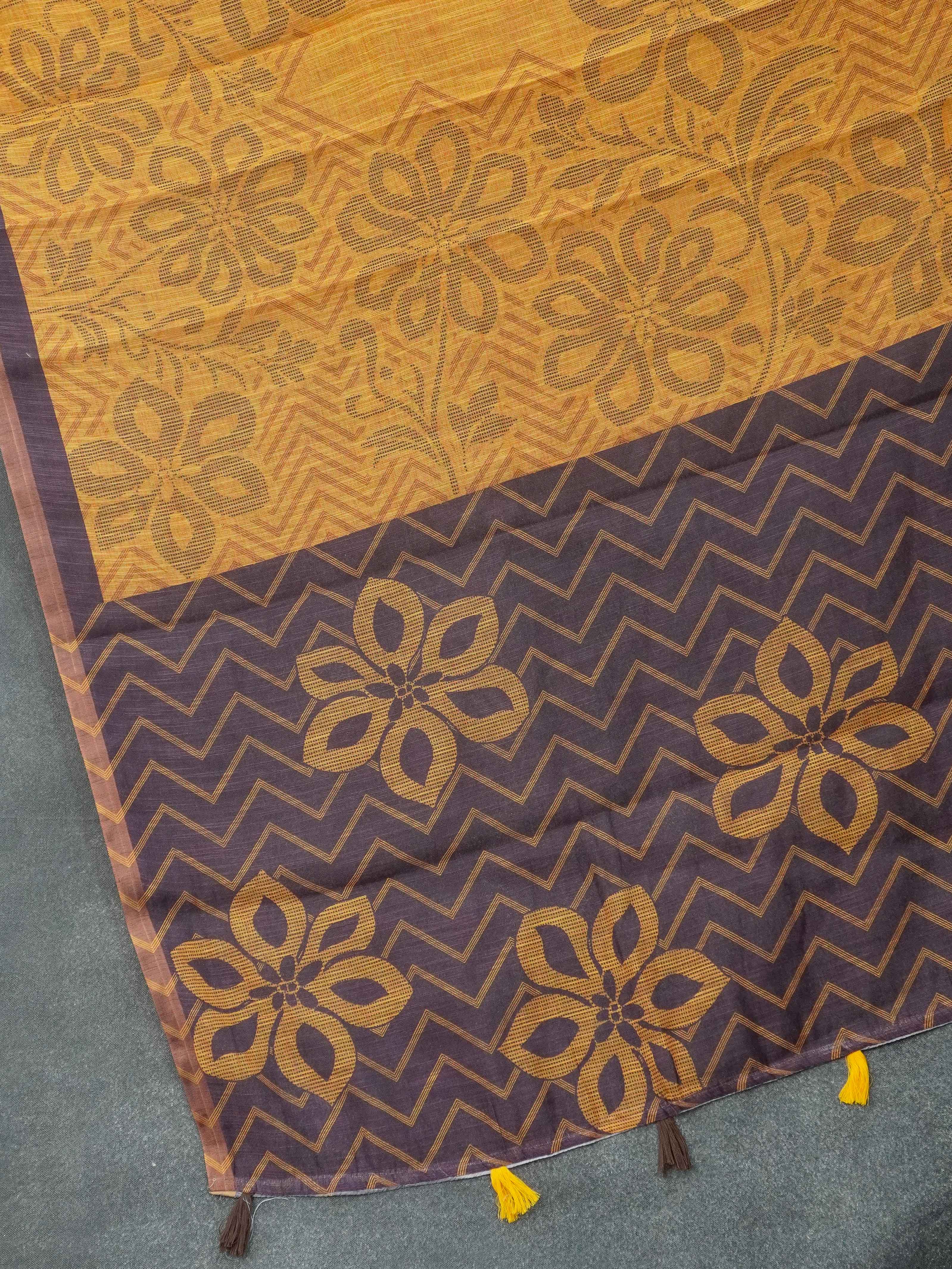 Linen Cotton Saree | TTDS3305