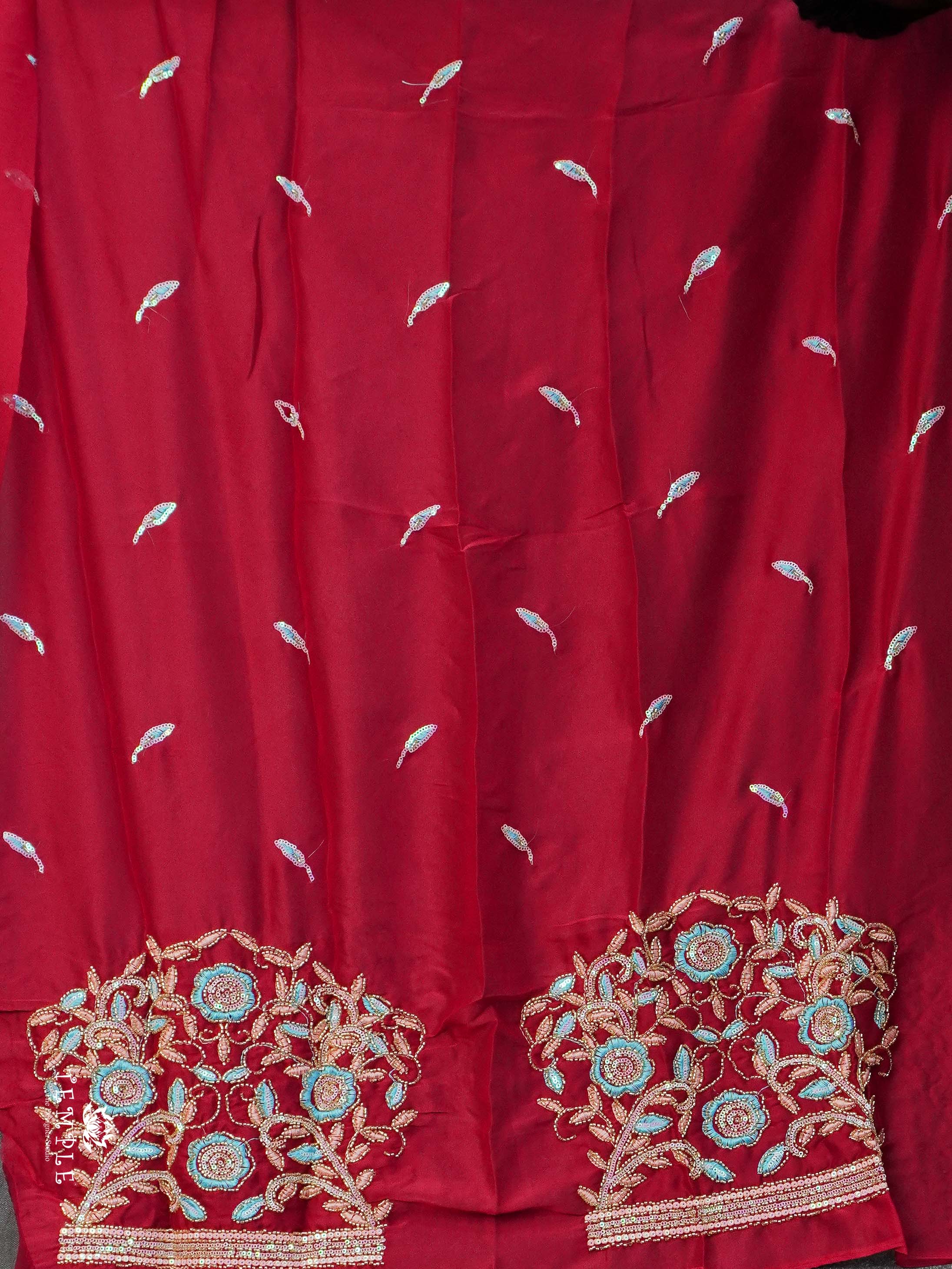 Designer Saree With Embroidery Blouse | TTDS2371