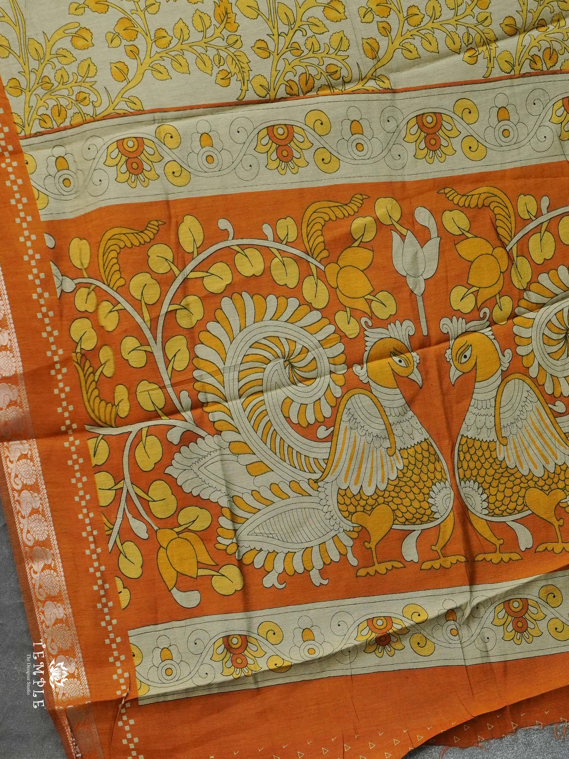 Floral Design mangalagiri Coton Saree | TTDS2385