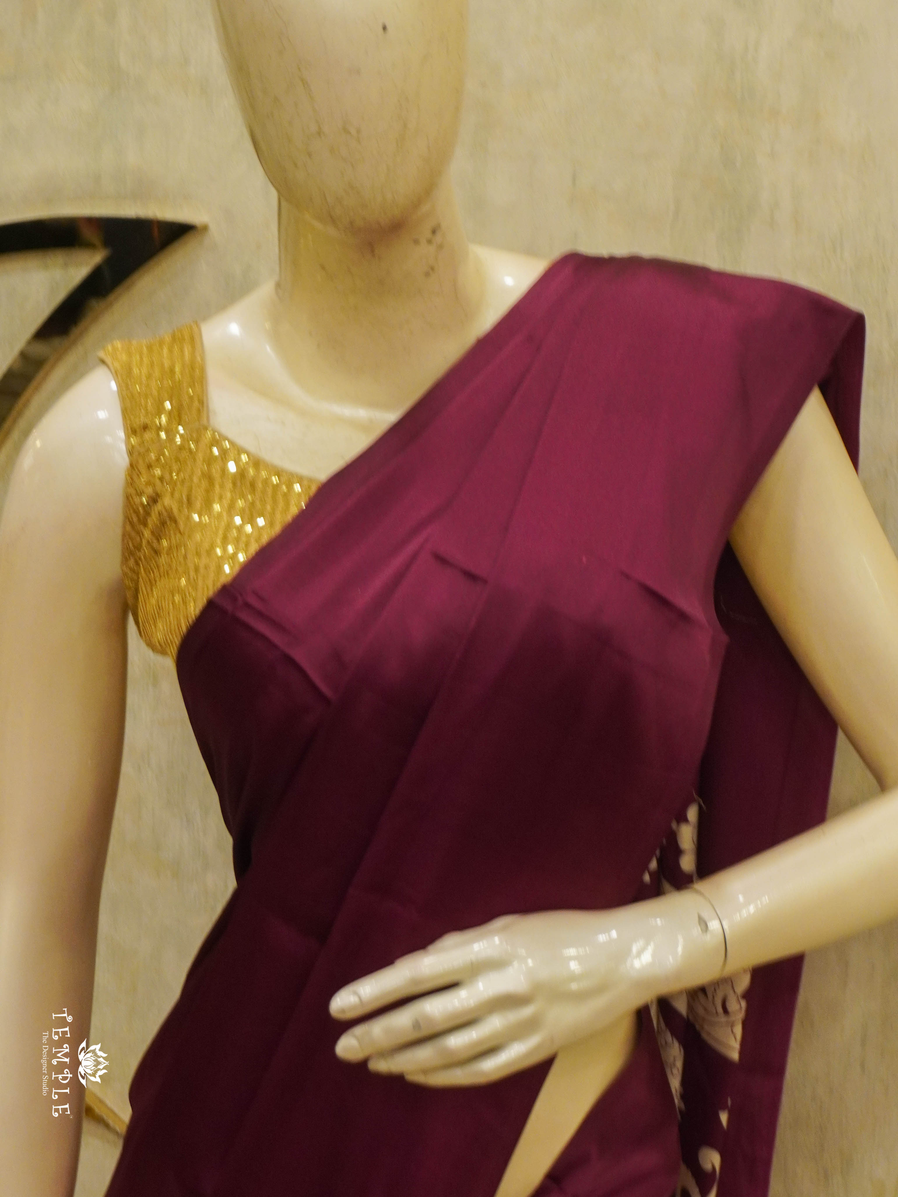 Modal Silk Saree (Half & Half) | TTDS2901