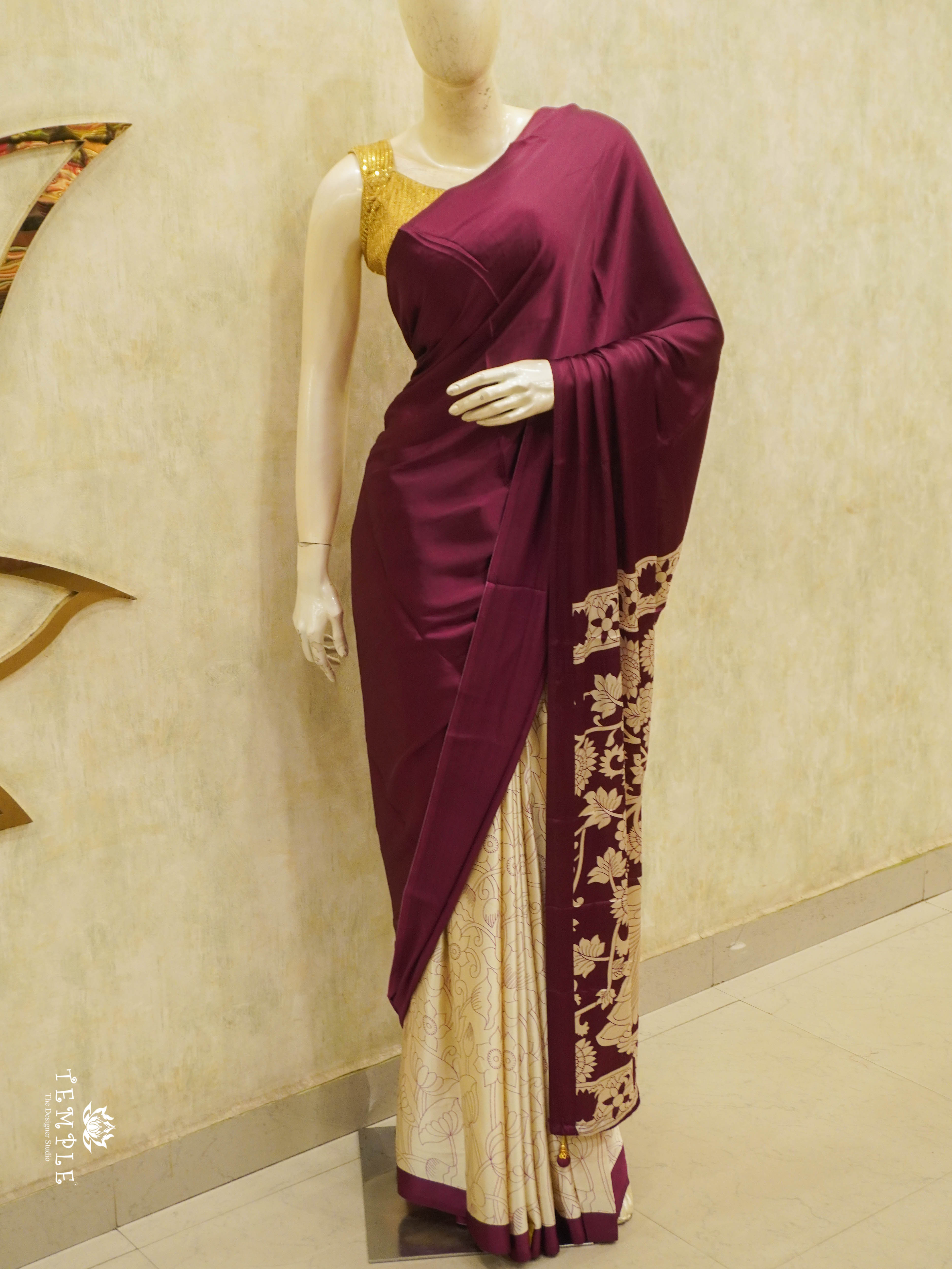 Modal Silk Saree (Half & Half) | TTDS2901