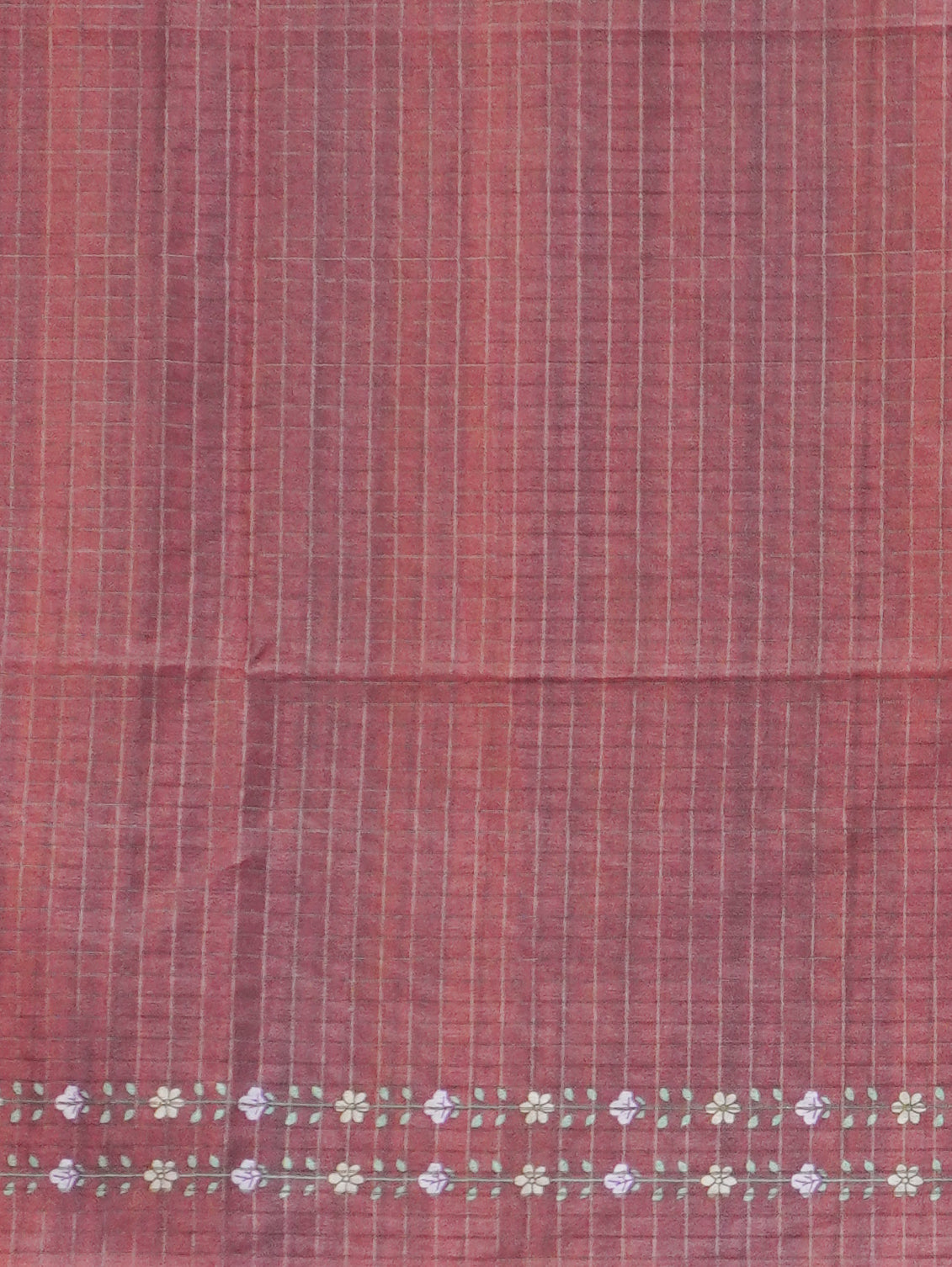 Printed Tussar Saree | TTDS3720