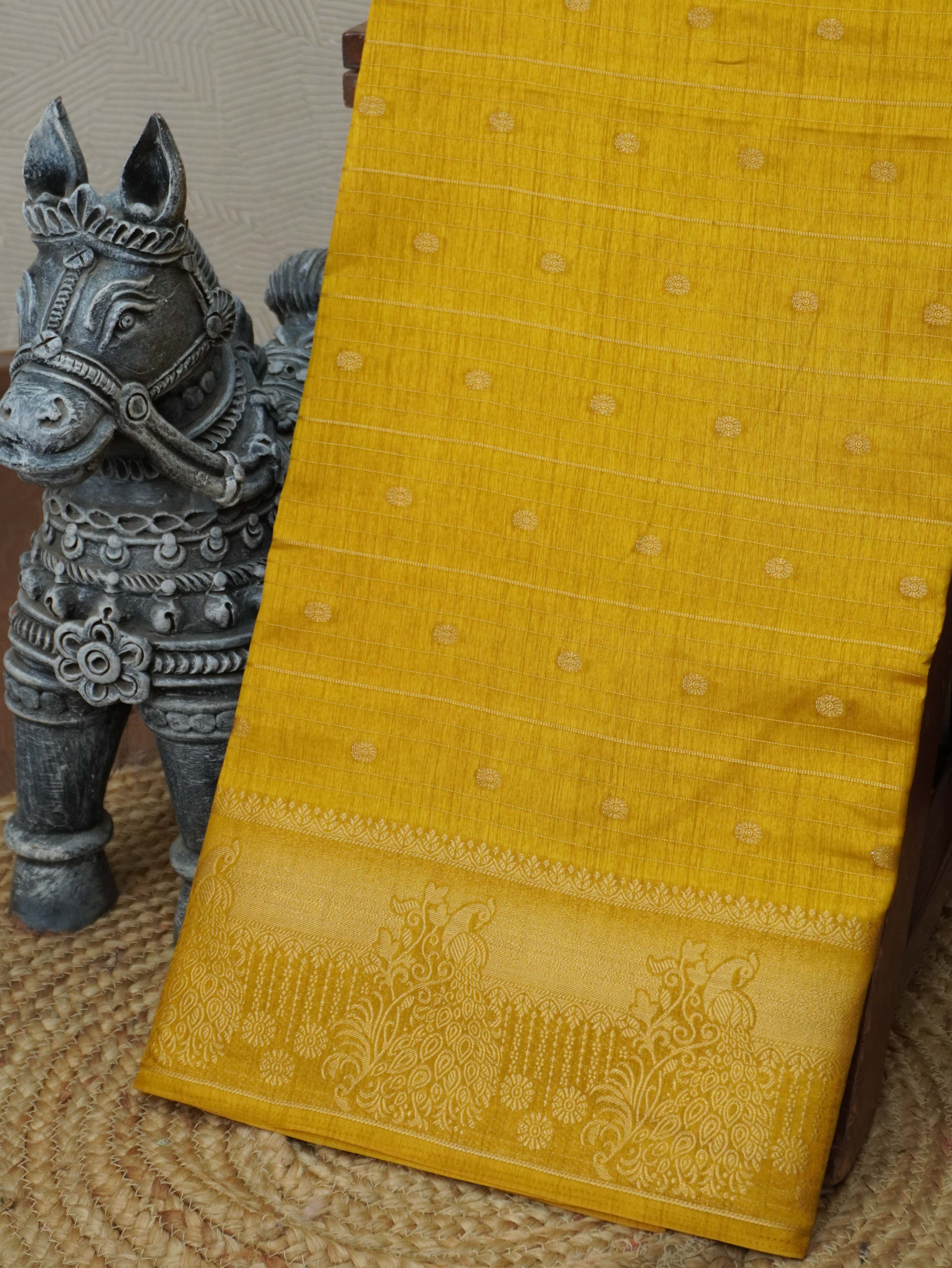 Semi Tussar Silk Saree | TTDS3313