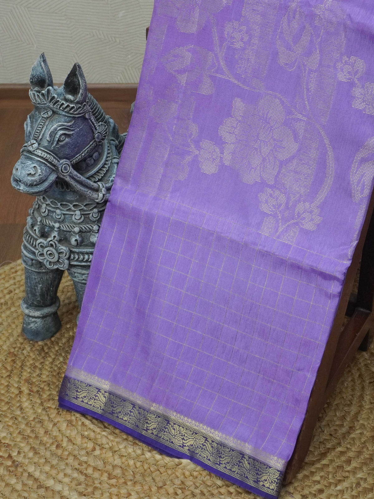Semi Mysore Silk Saree | TTDS3717