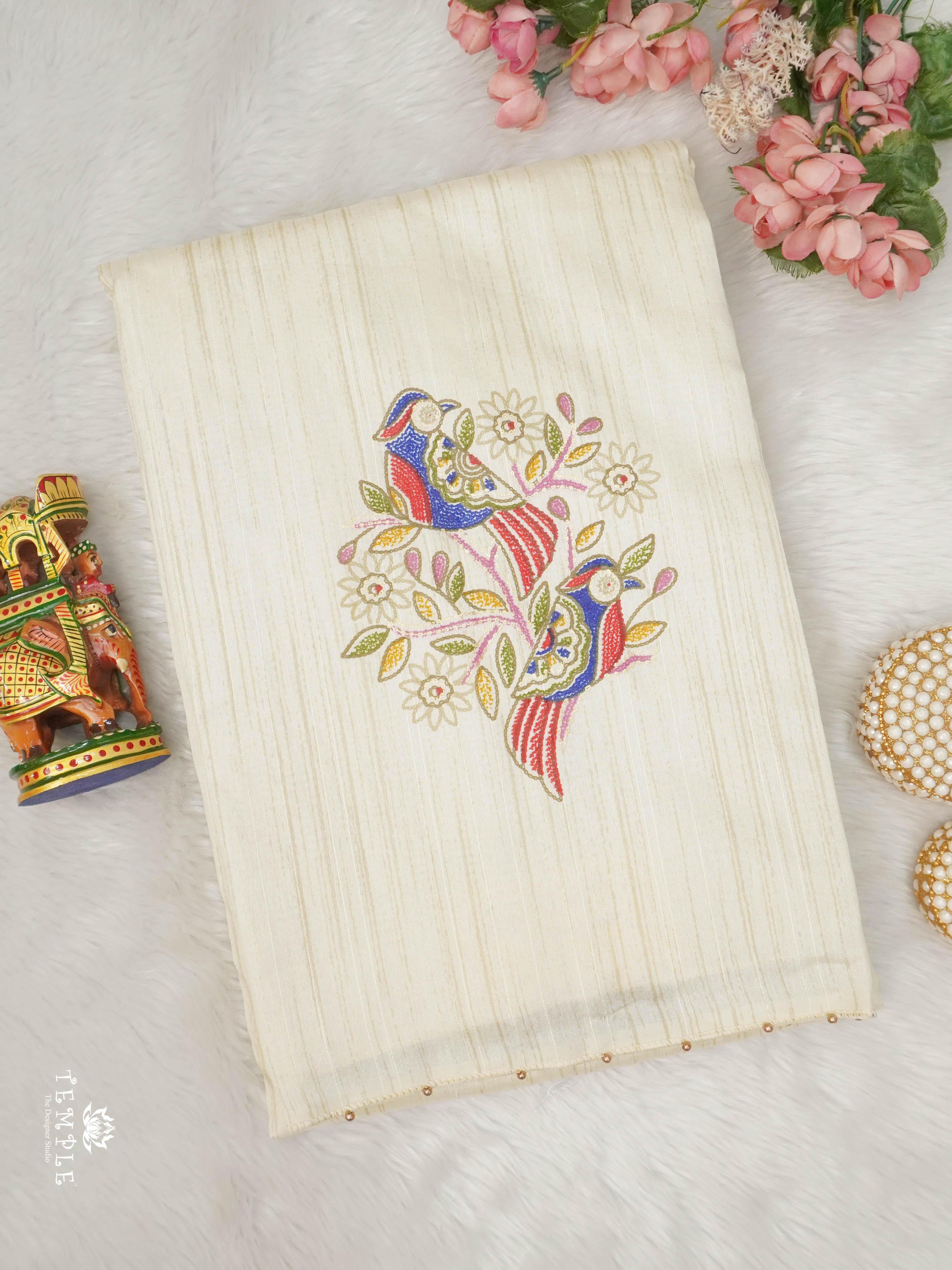 Printed Tussar Saree | TTDS2914